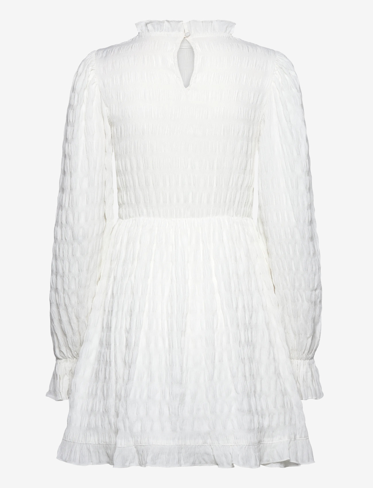 Bubbleroom - Frill Structured Dress - konfirmatsioon - white - 2