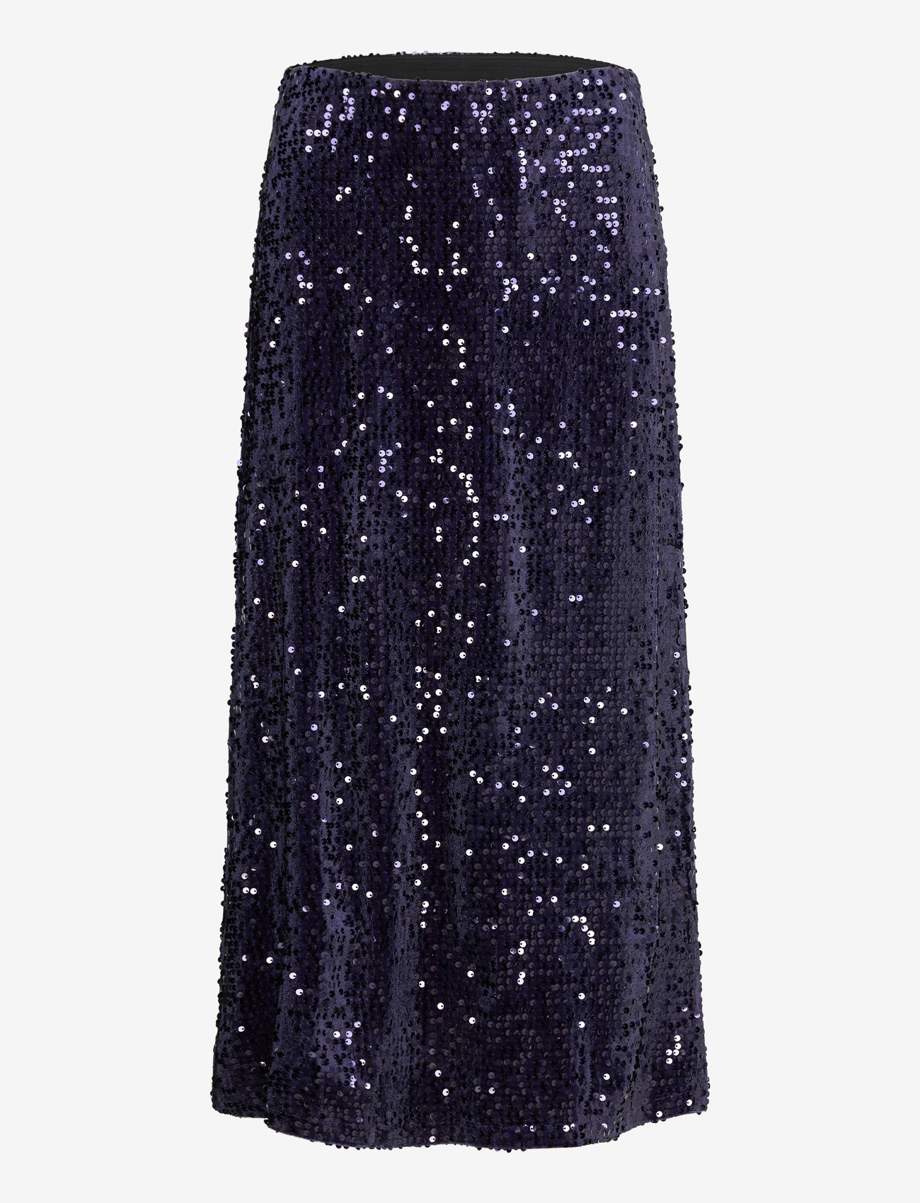 Bubbleroom - Sequin A-line Midi Skirt - midiseelikud - midnight blue - 0