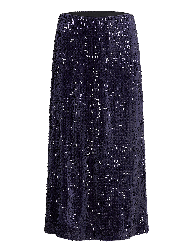 Bubbleroom - Sequin A-line Midi Skirt - pailletten-röcke - midnight blue - 1