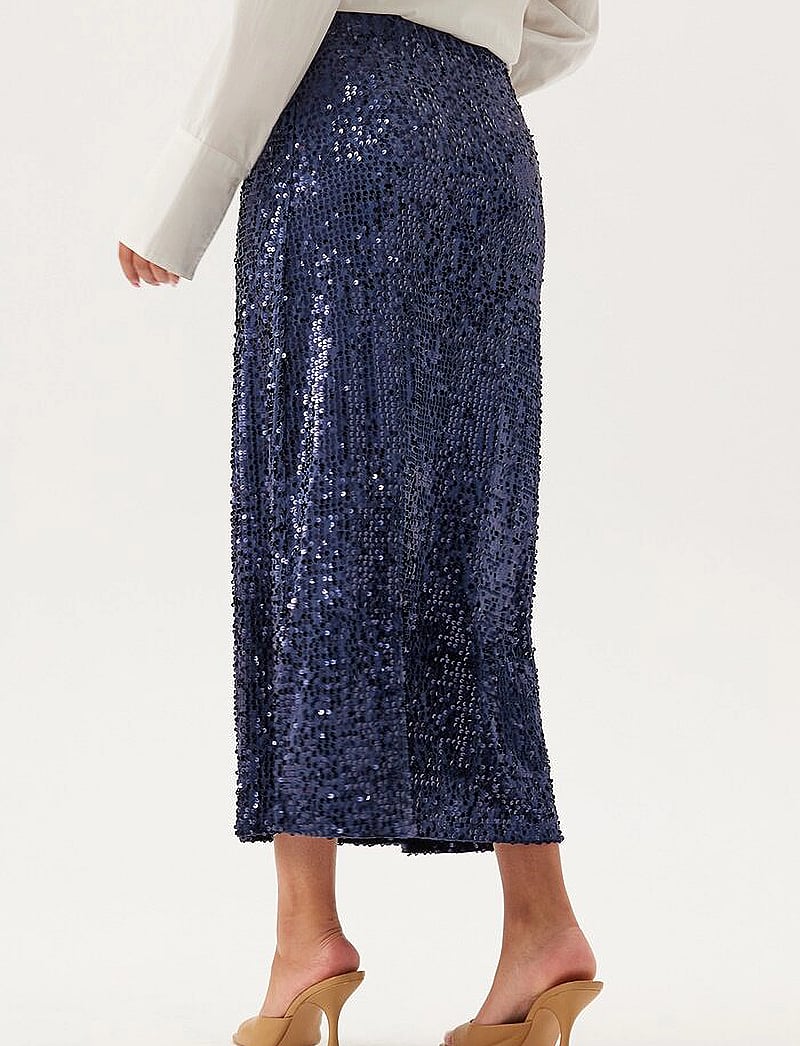 Bubbleroom - Sequin A-line Midi Skirt - pailletten-röcke - midnight blue - 3