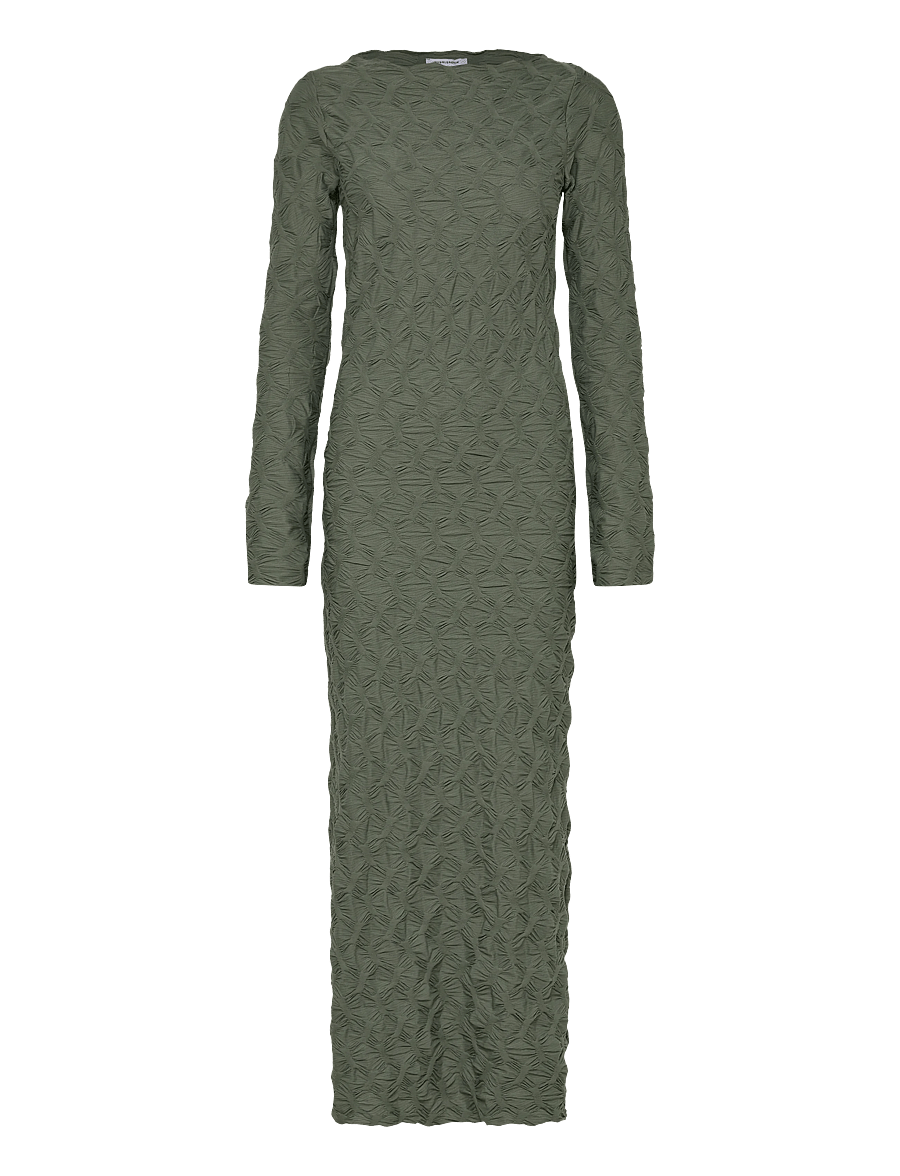 Bubbleroom - Structure Long Sleeve Midi Dress - robes moulantes - green - 1