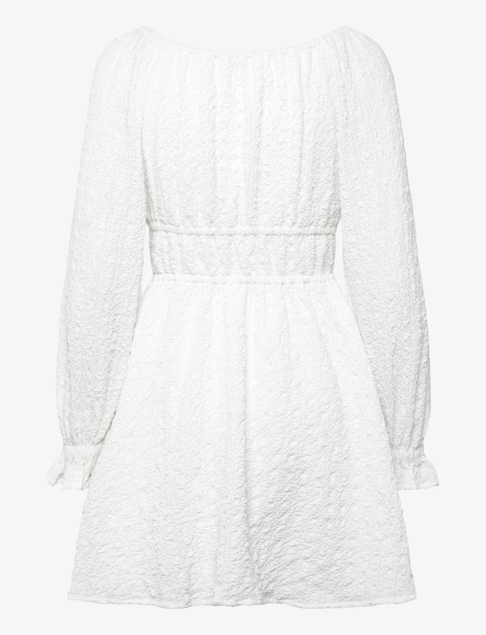 Bubbleroom - Diamond Neck Dress - konfirmationstøj - white - 2