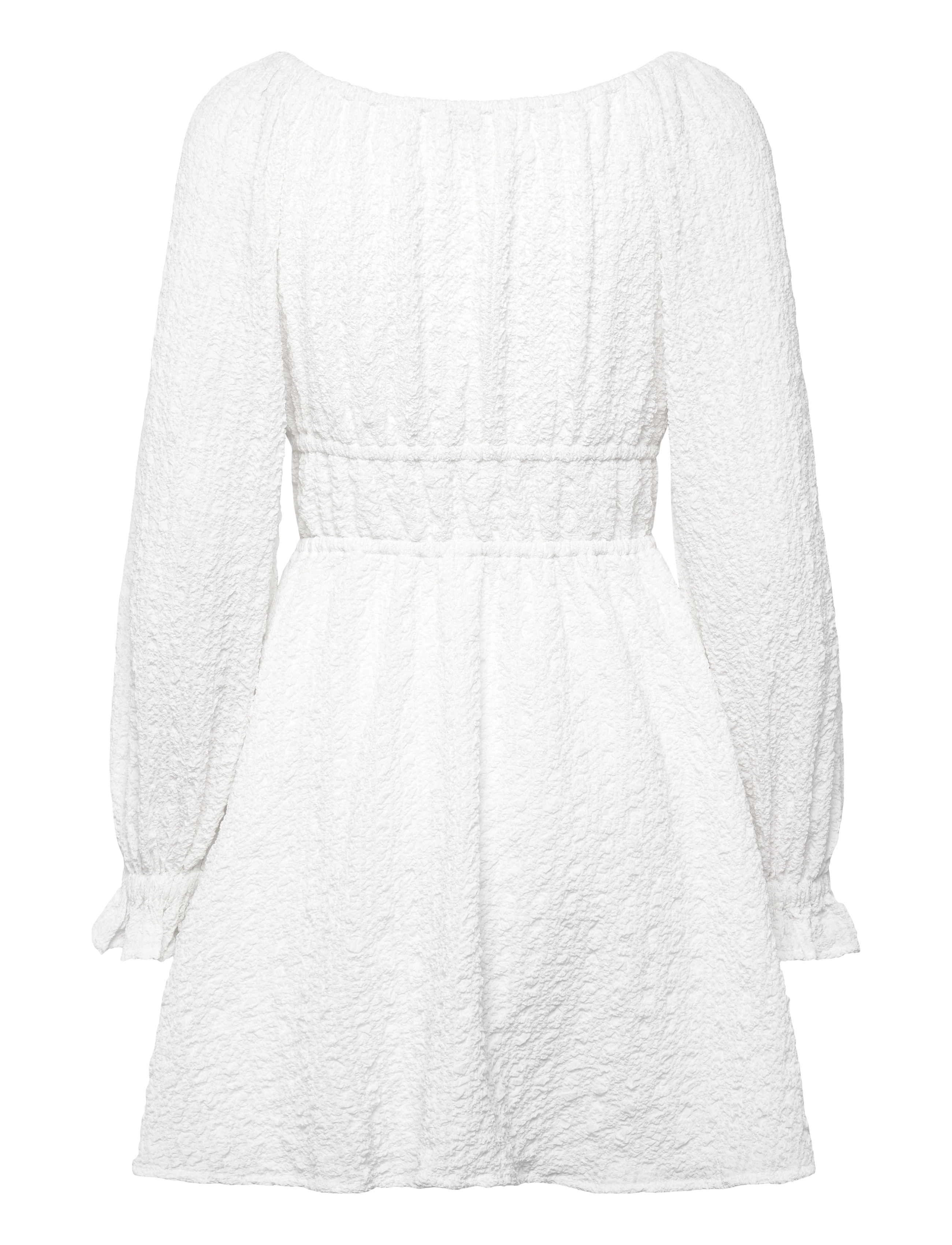 Bubbleroom - Diamond Neck Dress - white - 2