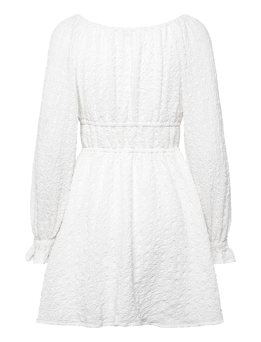 Bubbleroom - Diamond Neck Dress - white - 2