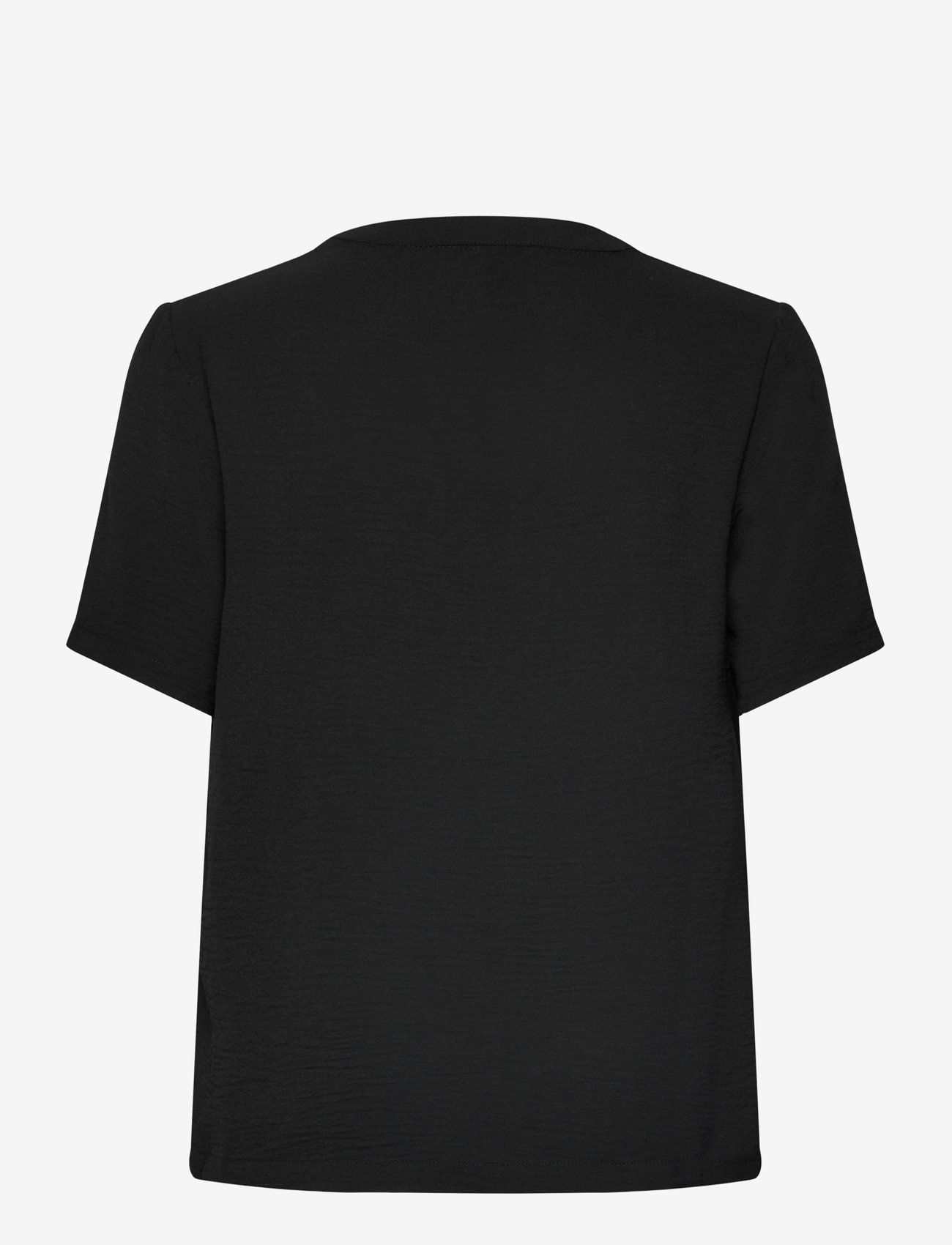 Bubbleroom - V-neck Blouse - short-sleeved blouses - black - 1