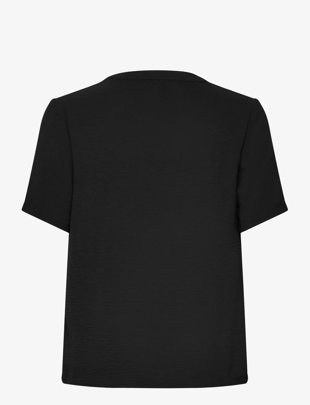 Bubbleroom - V-neck Blouse - kurzämlige blusen - black - 2