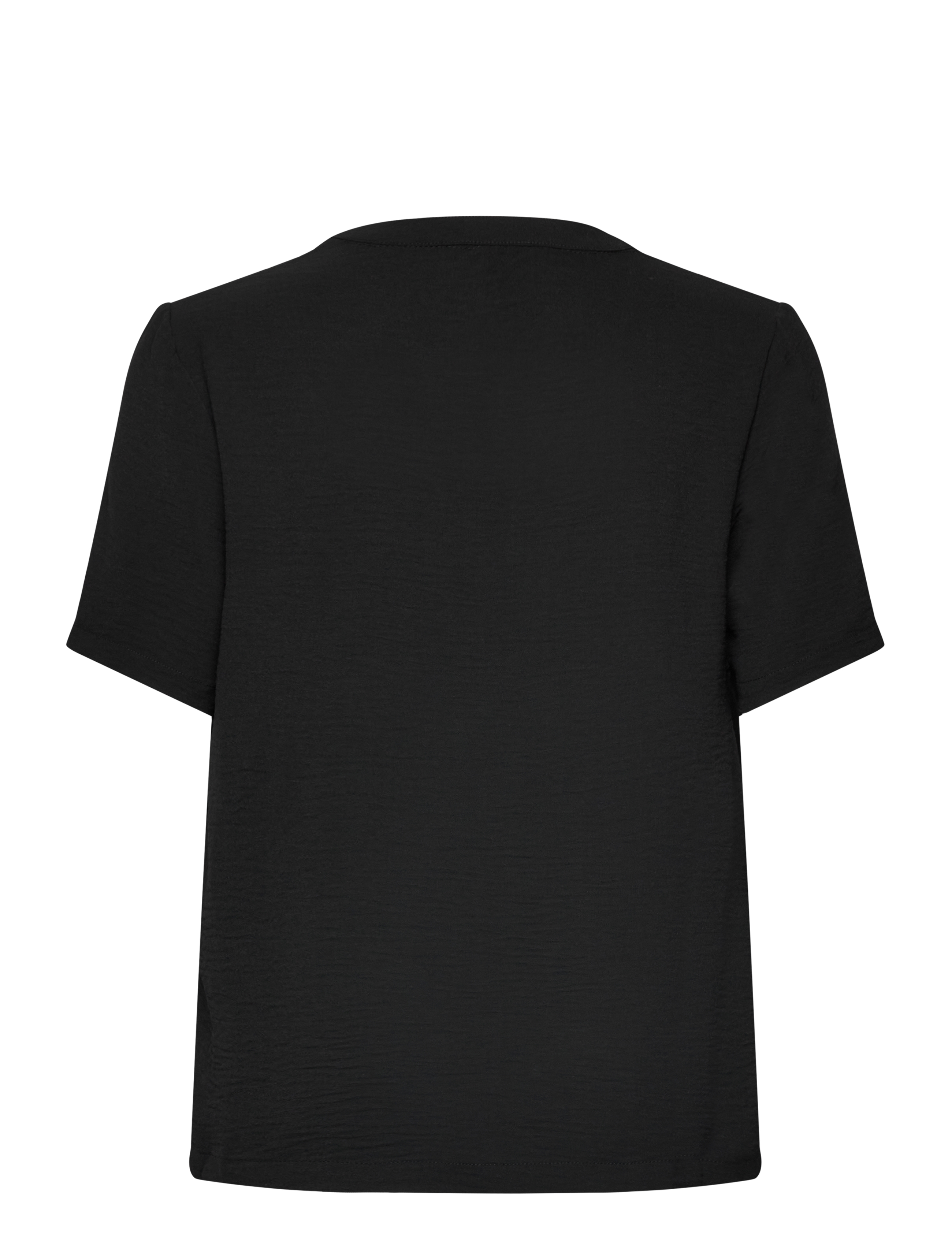 Bubbleroom - V-neck Blouse - palaidinės trumpomis rankovėmis - black - 2