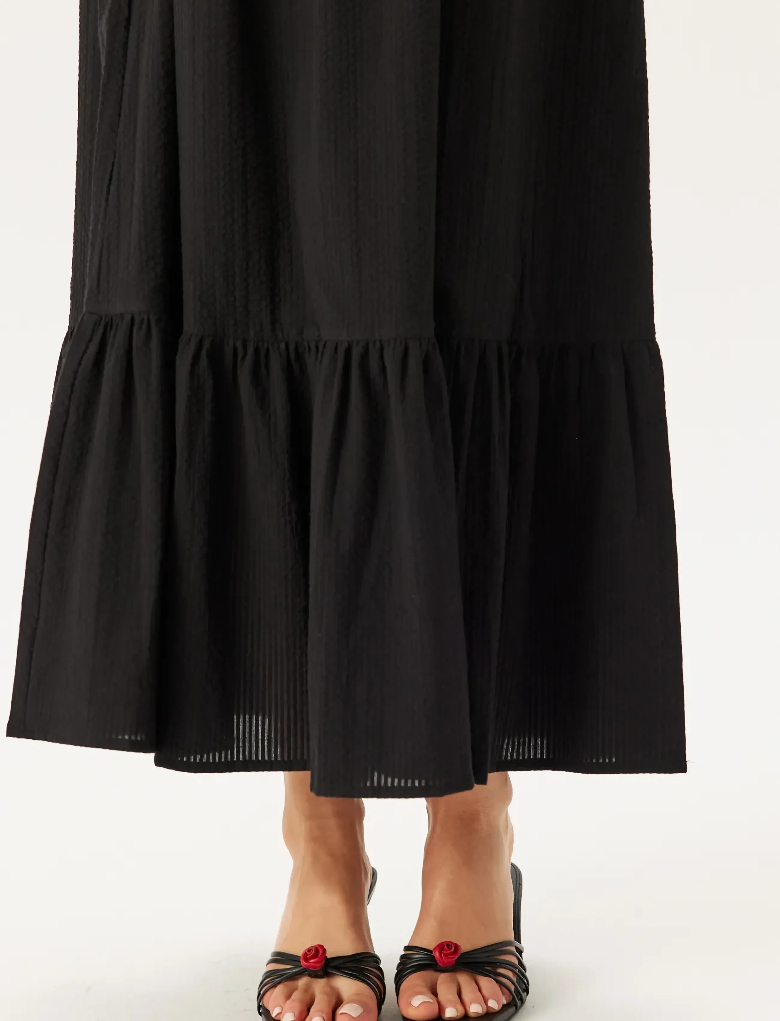 BUBBLEROOM Square Neck Cotton Maxi Dress maxiklänningar dam – bild 6