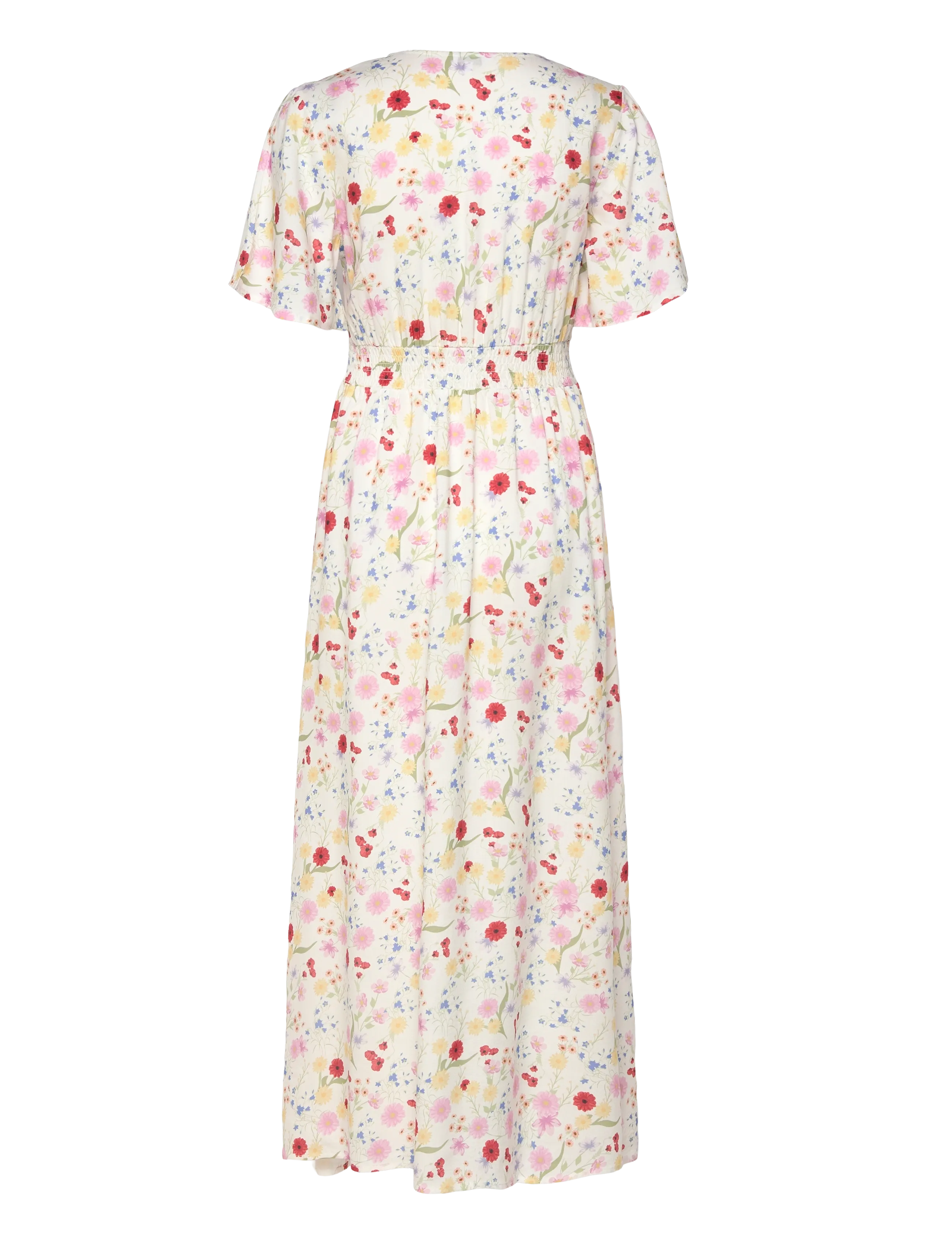 Bubbleroom - Butterfly Sleeve Viscose Maxi Dress - maxi kjoler - floral/patterned - 2