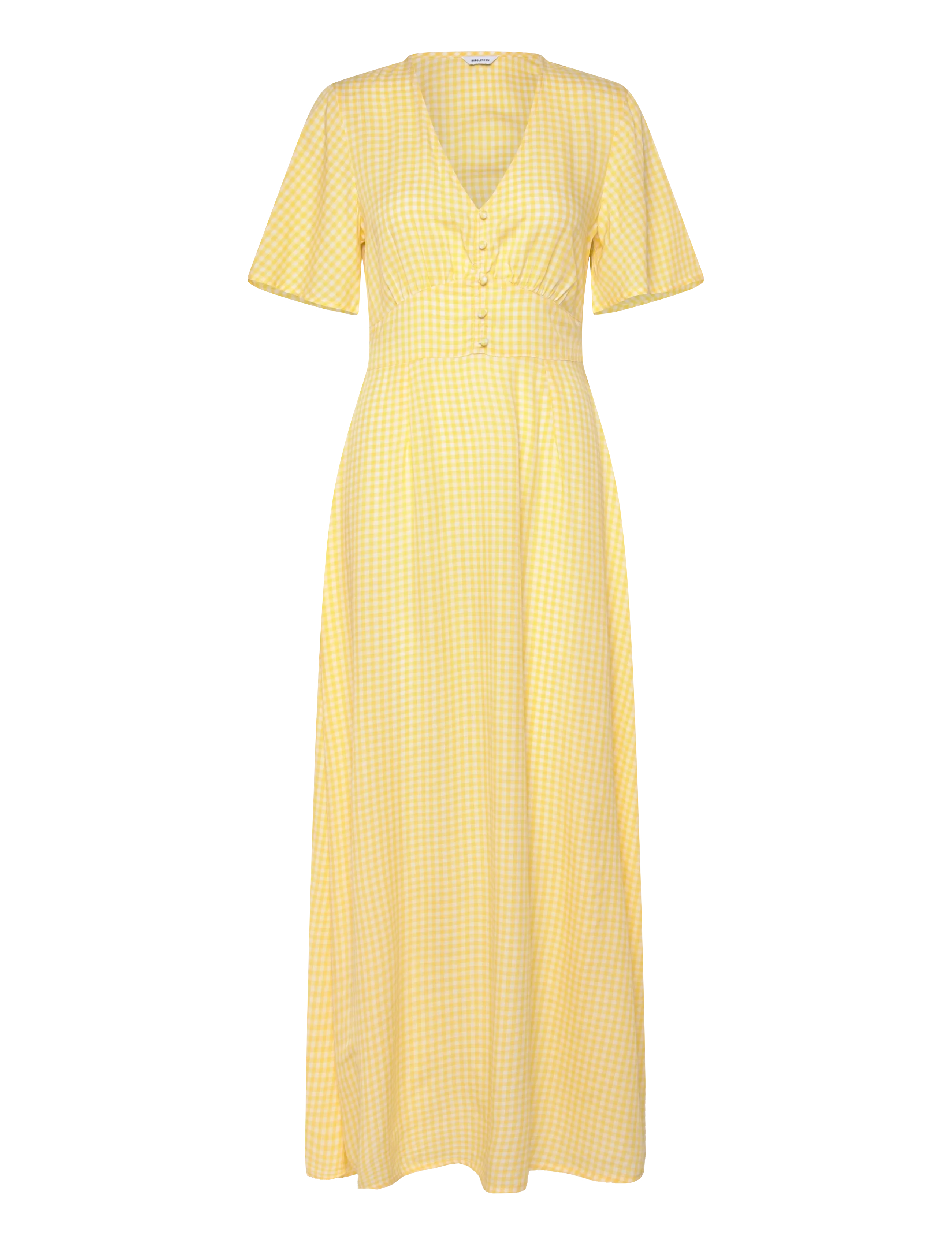 BUBBLEROOM Butterfly Sleeve Viscose Maxi Kleid Patterned - 42 - Damen