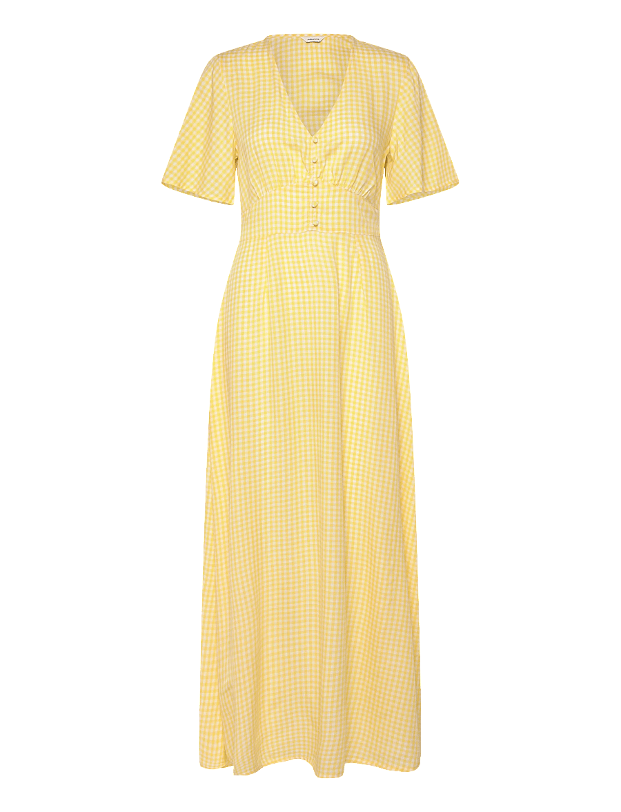 Bubbleroom - Butterfly Sleeve Viscose Maxi Dress - robes longues - yellow/patterned - 1