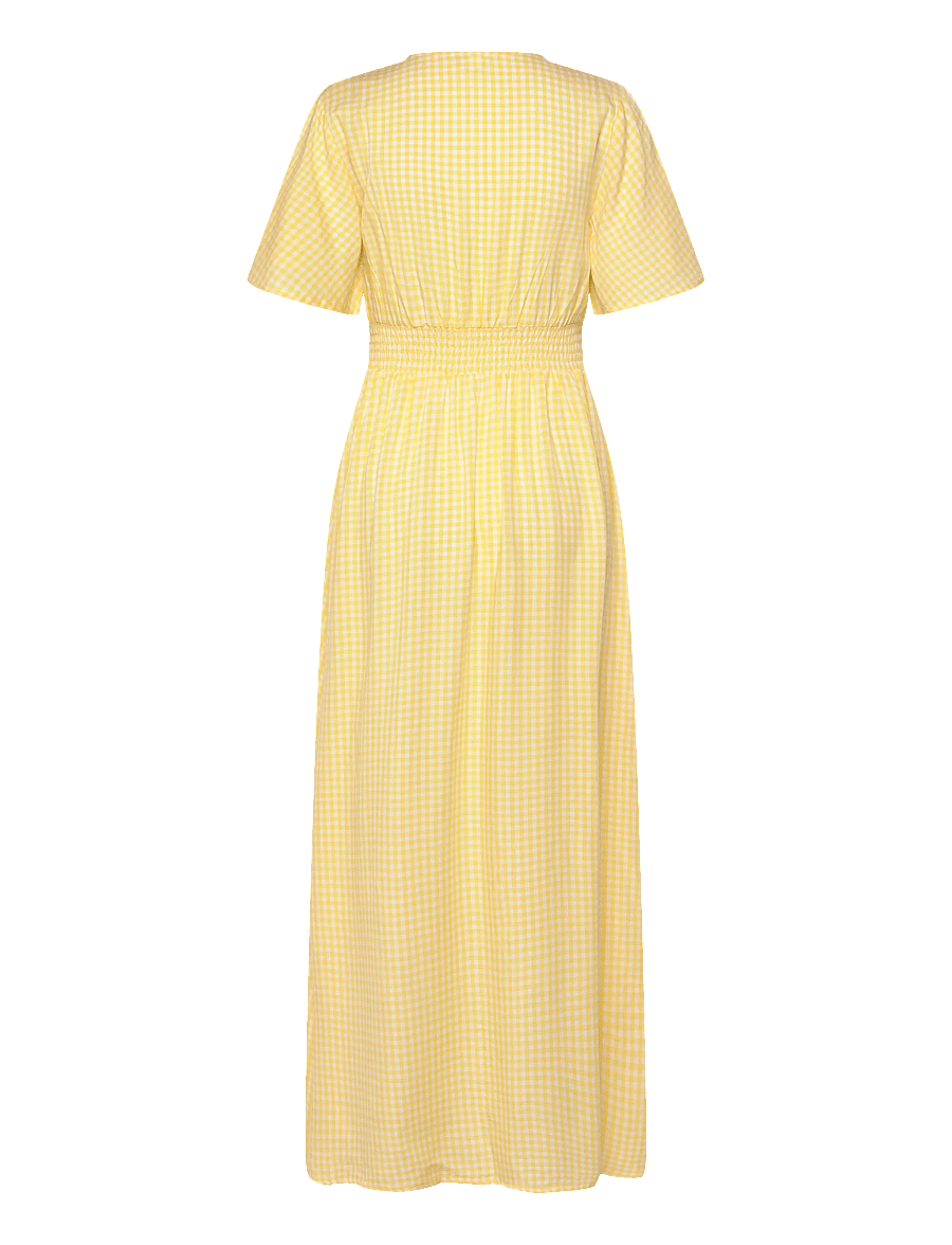 Bubbleroom - Butterfly Sleeve Viscose Maxi Dress - robes longues - yellow/patterned - 2