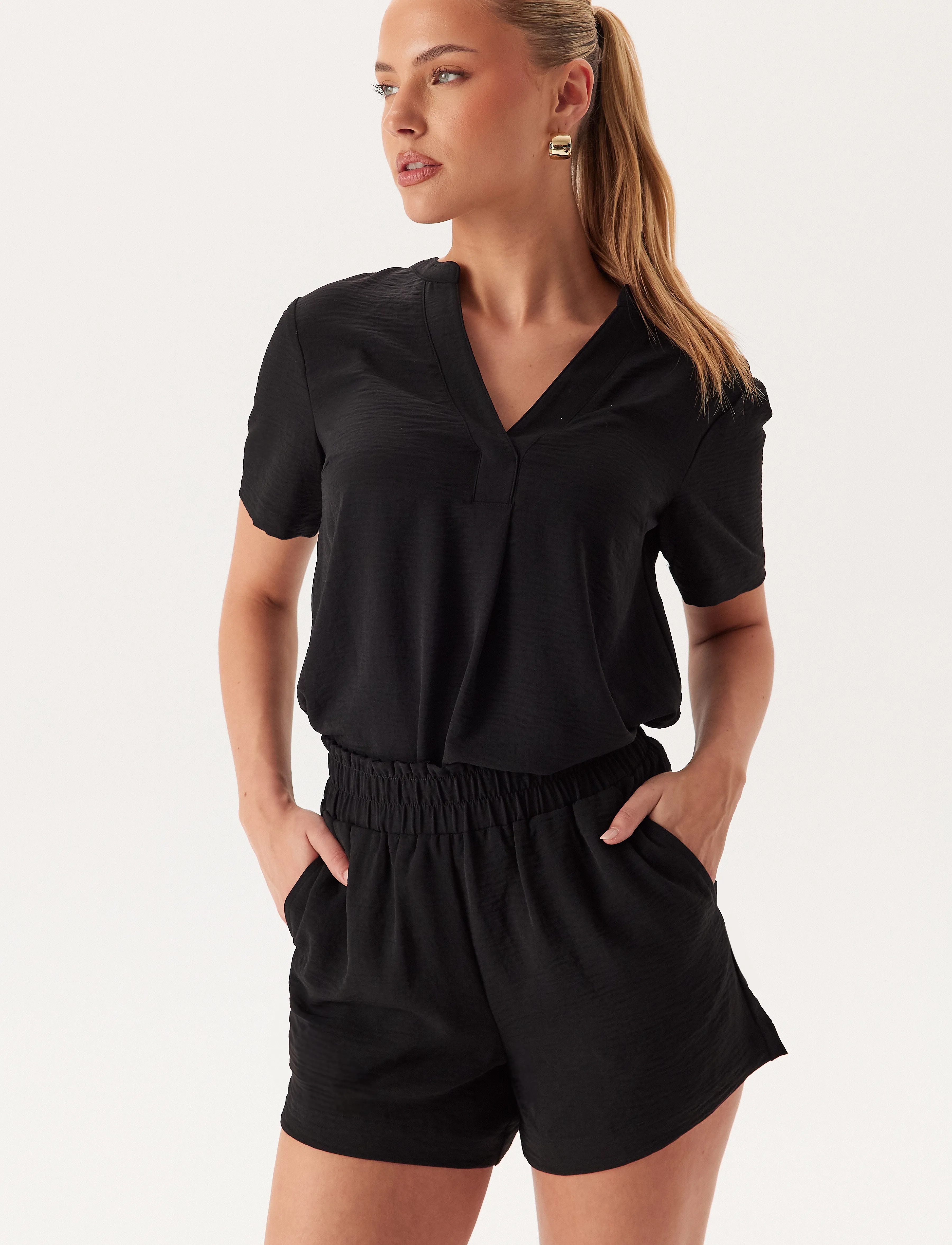 Bubbleroom - Pull On Shorts - black - 0