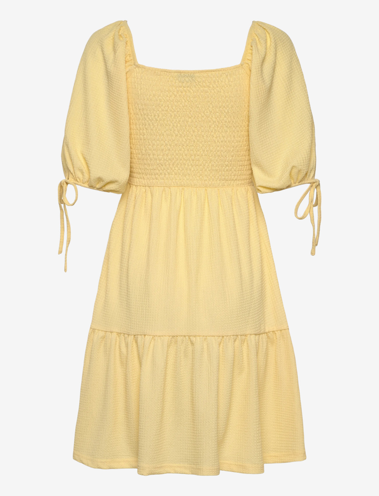 Bubbleroom - Smock Short Dress - light yellow - 2