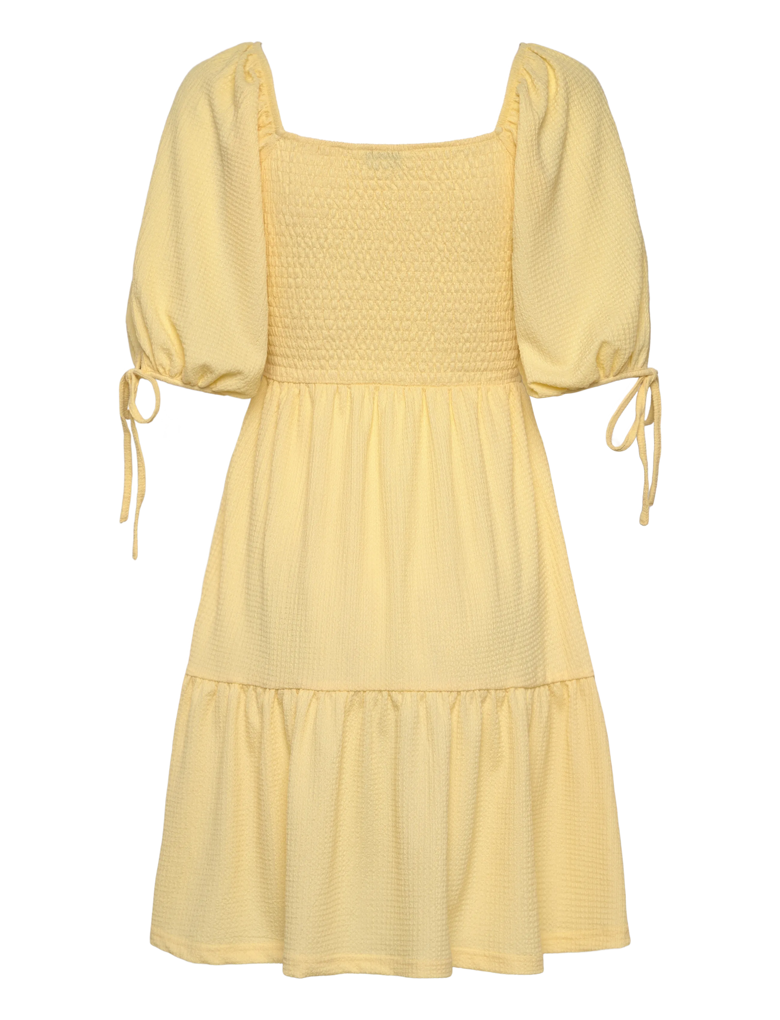Bubbleroom - Smock Short Dress - light yellow - 2