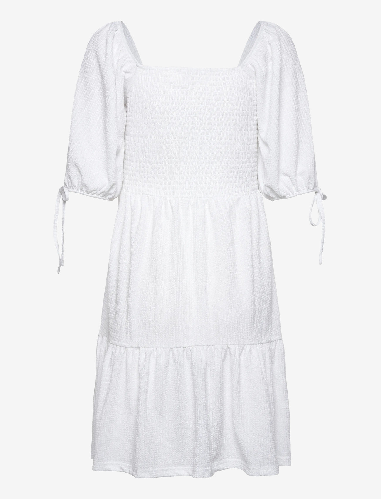Bubbleroom - Smock Short Dress - white - 2