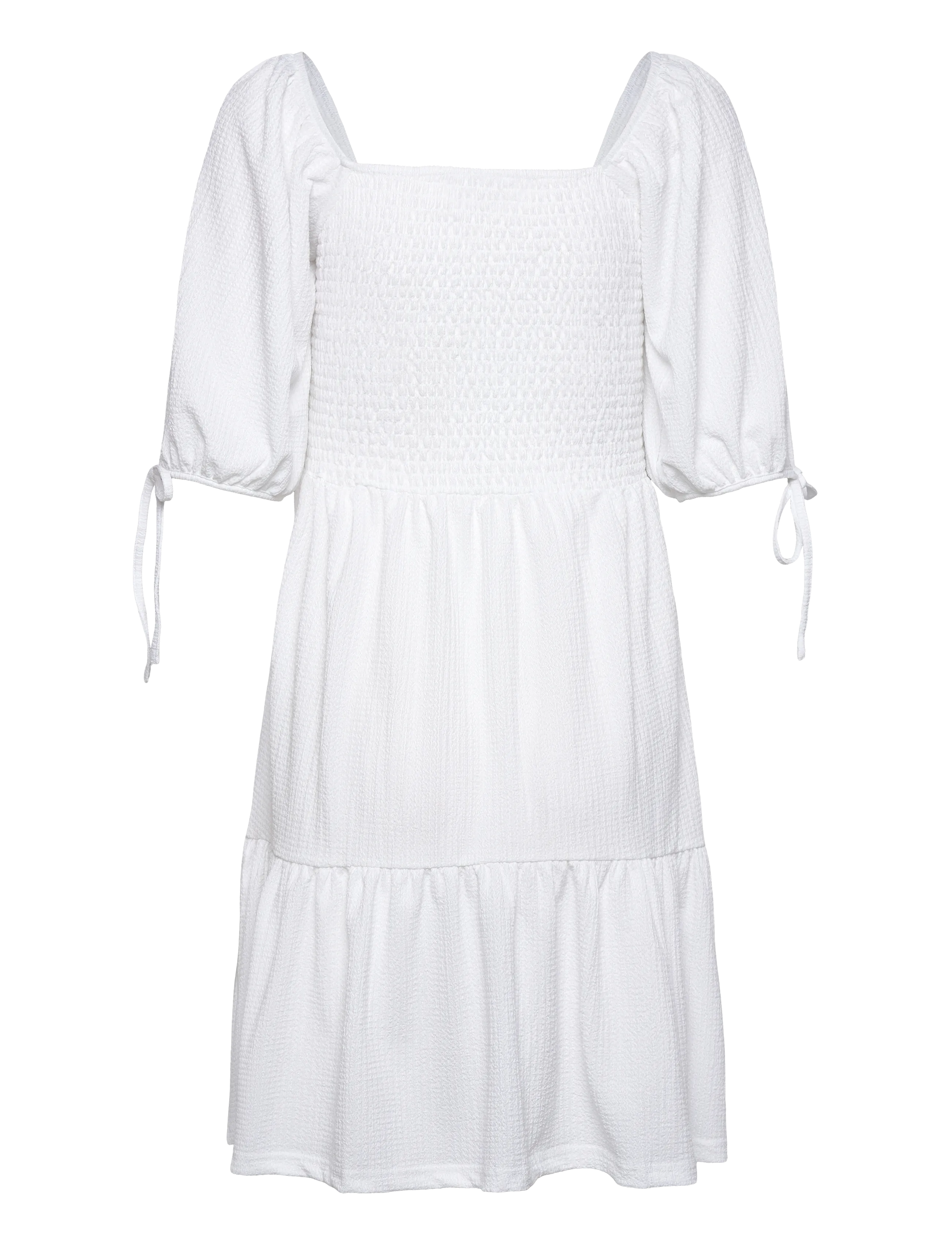 Bubbleroom - Smock Short Dress - white - 2