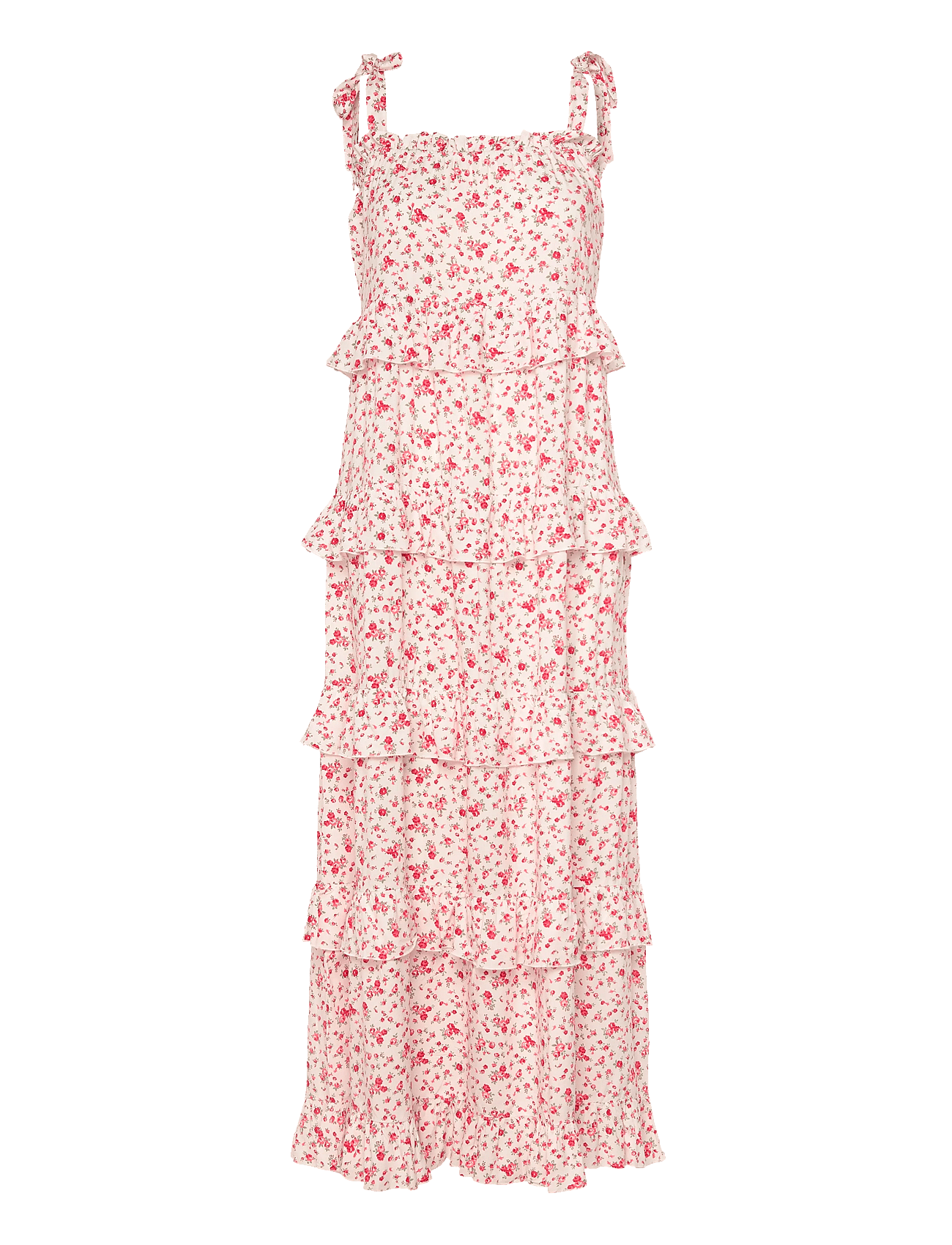 Bubbleroom - Frill Maxi Viscose Dress