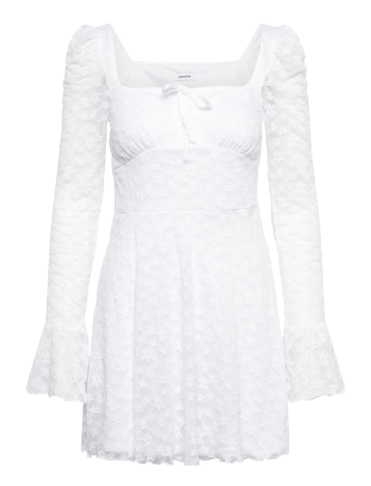 Bubbleroom | Square Neck Lace Dress | M — produktbild
