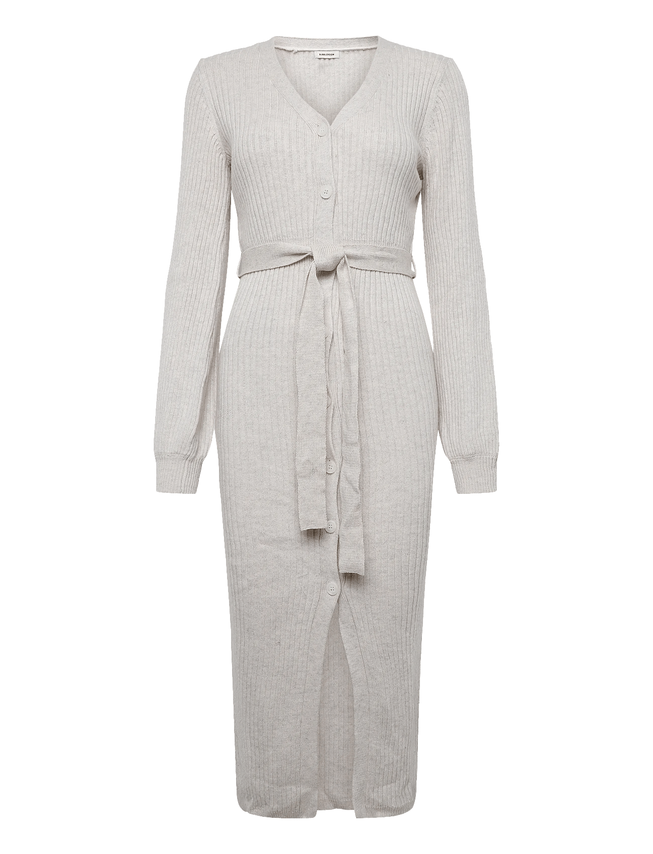 Bubbleroom - Rib Knitted Cardigan Dress