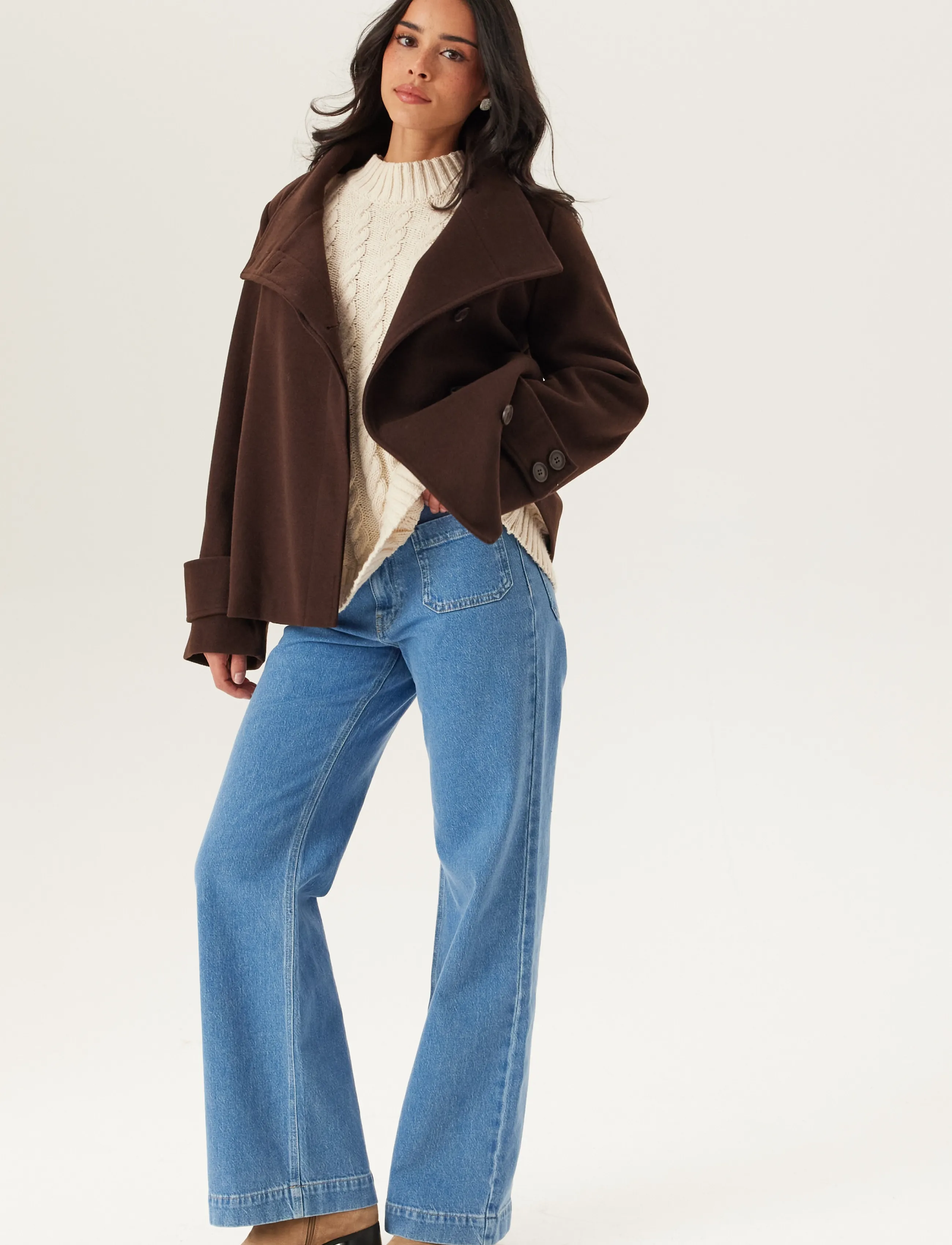 High Neck Short Coat 4