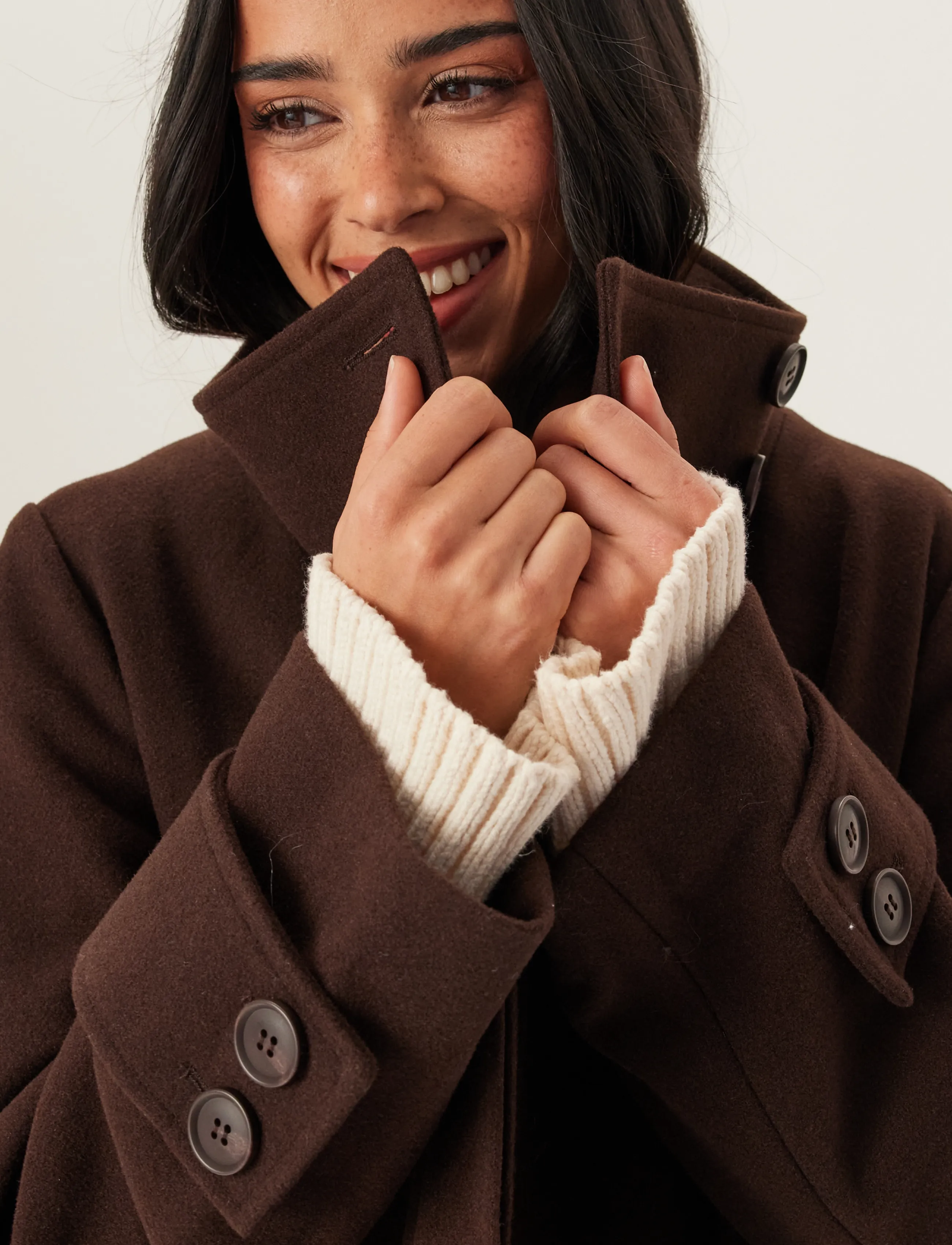 High Neck Short Coat 6