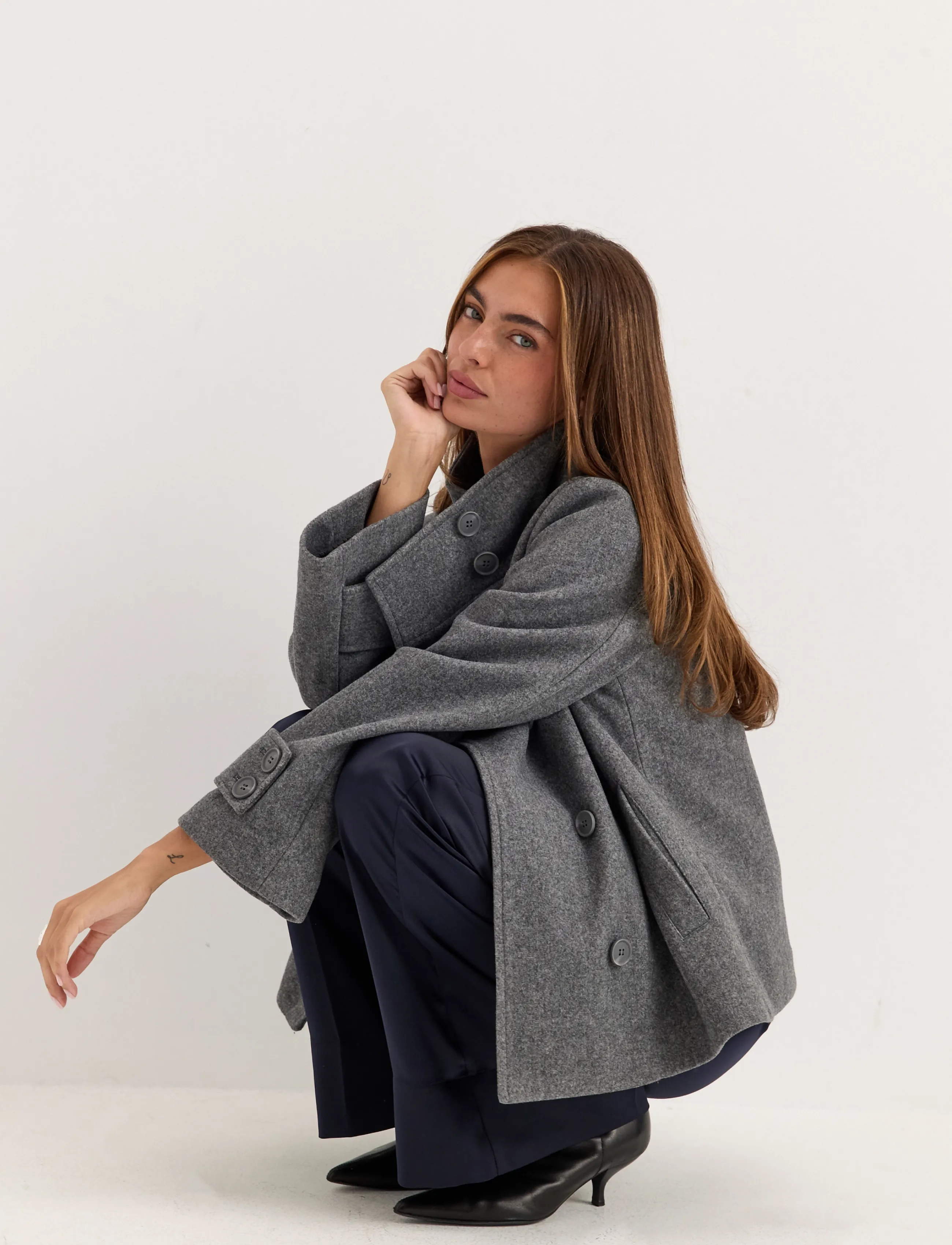 BUBBLEROOM High Neck Short Coat korta kappor dam – bild 7