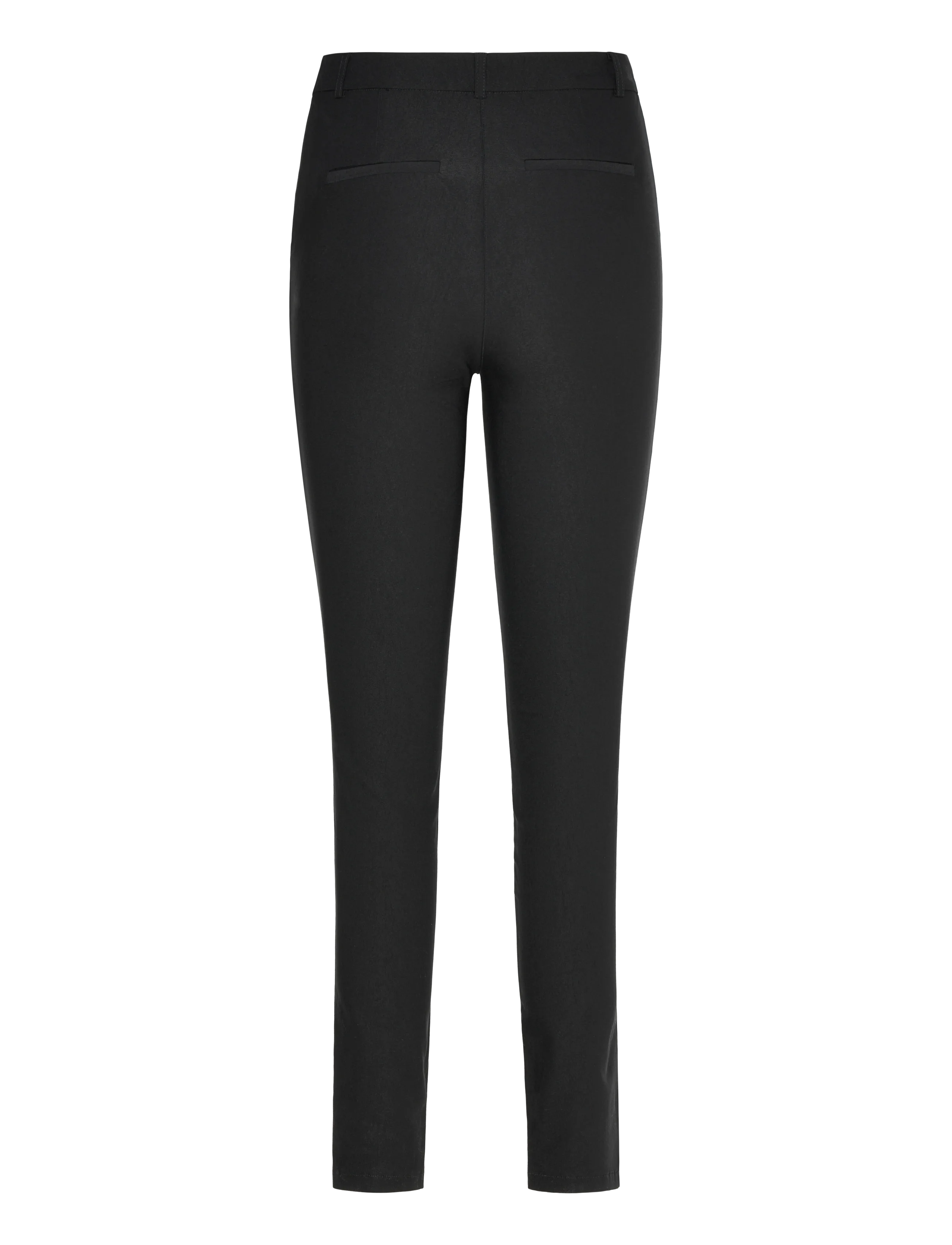 Bubbleroom - High Waist Stretchy Trousers - kitsa säärega püksid - black - 2