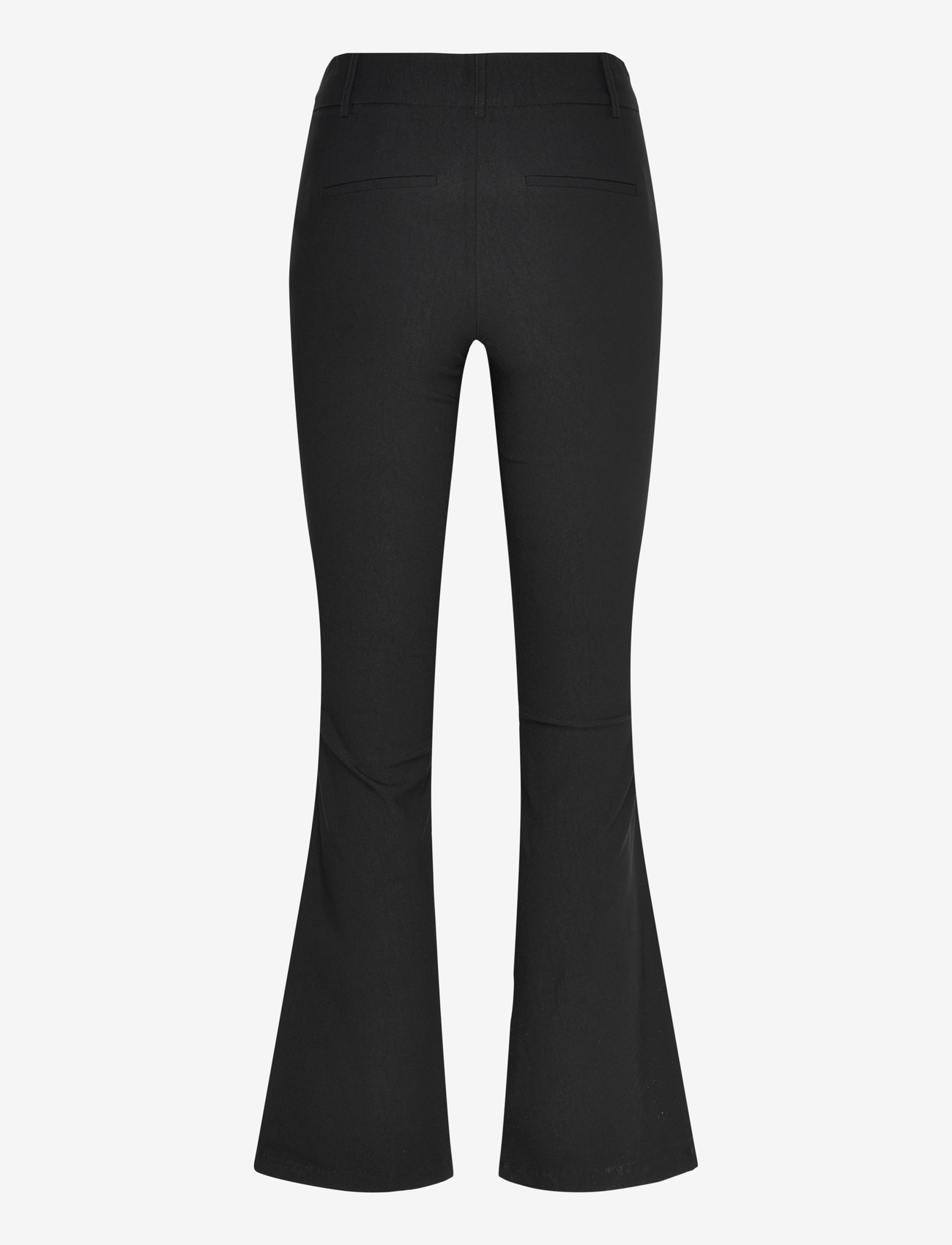 Bubbleroom - Mid Waist Stretchy Flared Trousers - flares - black - 2