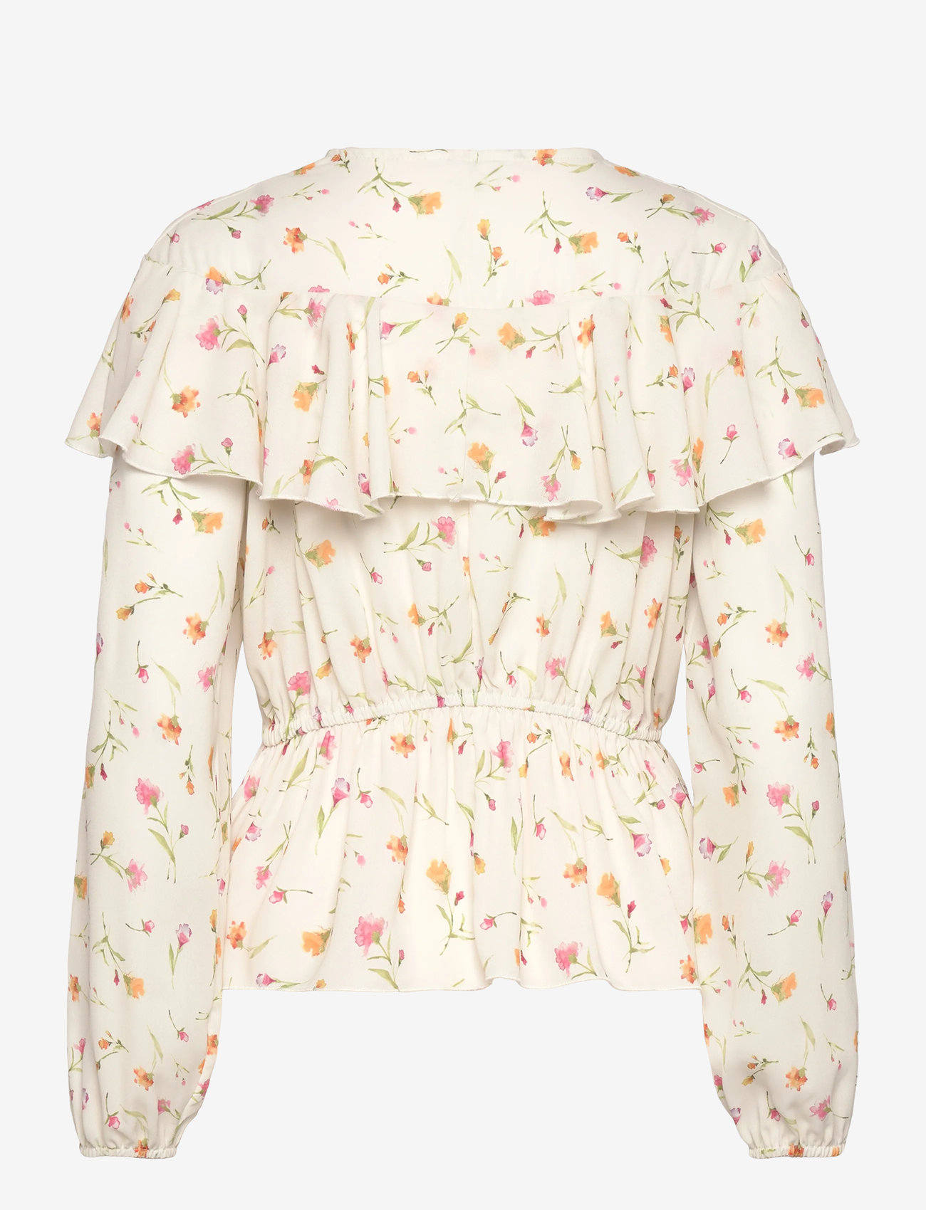 Bubbleroom - Flounce Blouse - pikkade varrukatega pluusid - offwhite/floral - 1