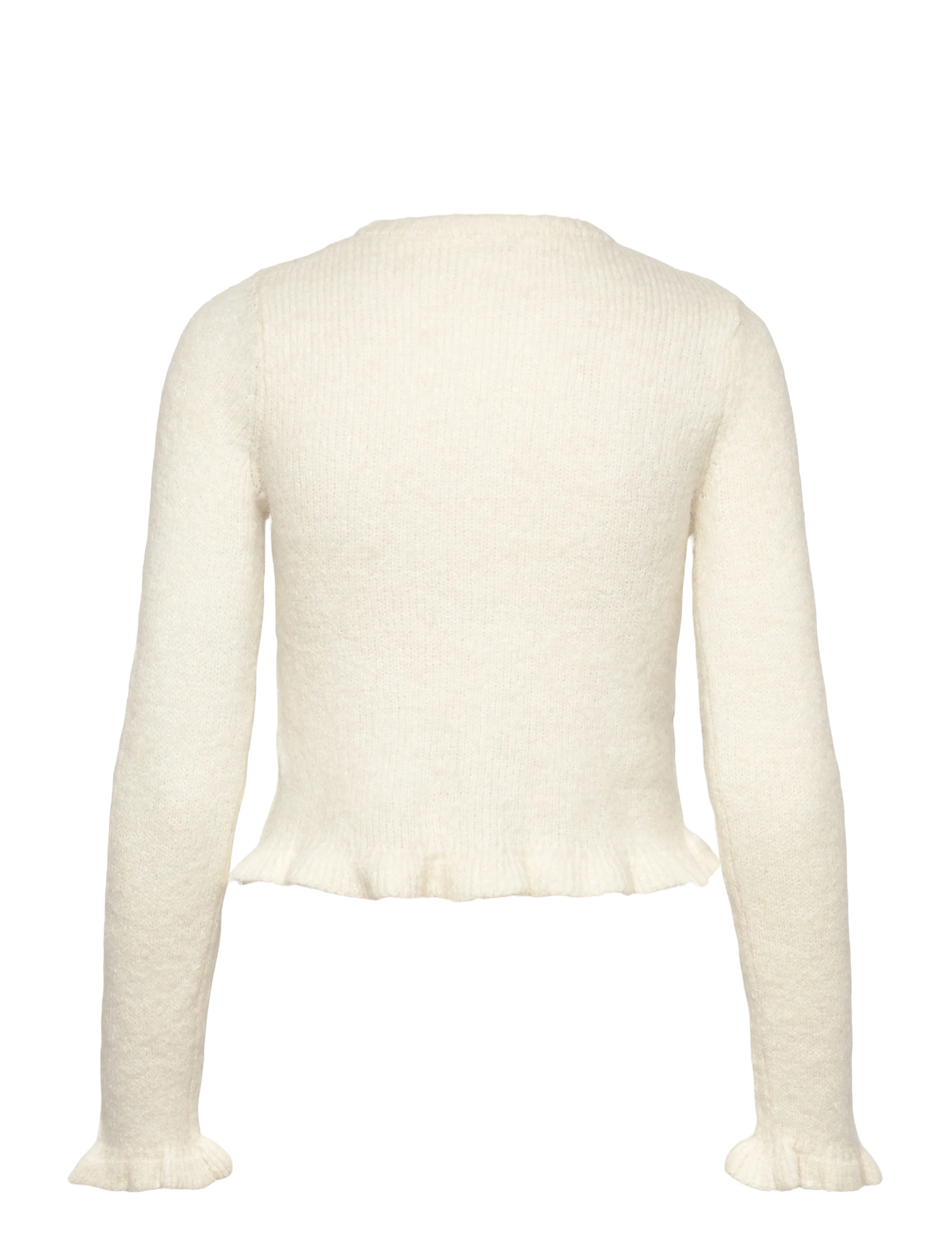 Bubbleroom - Knitted Frill Cardigan - offwhite - 2
