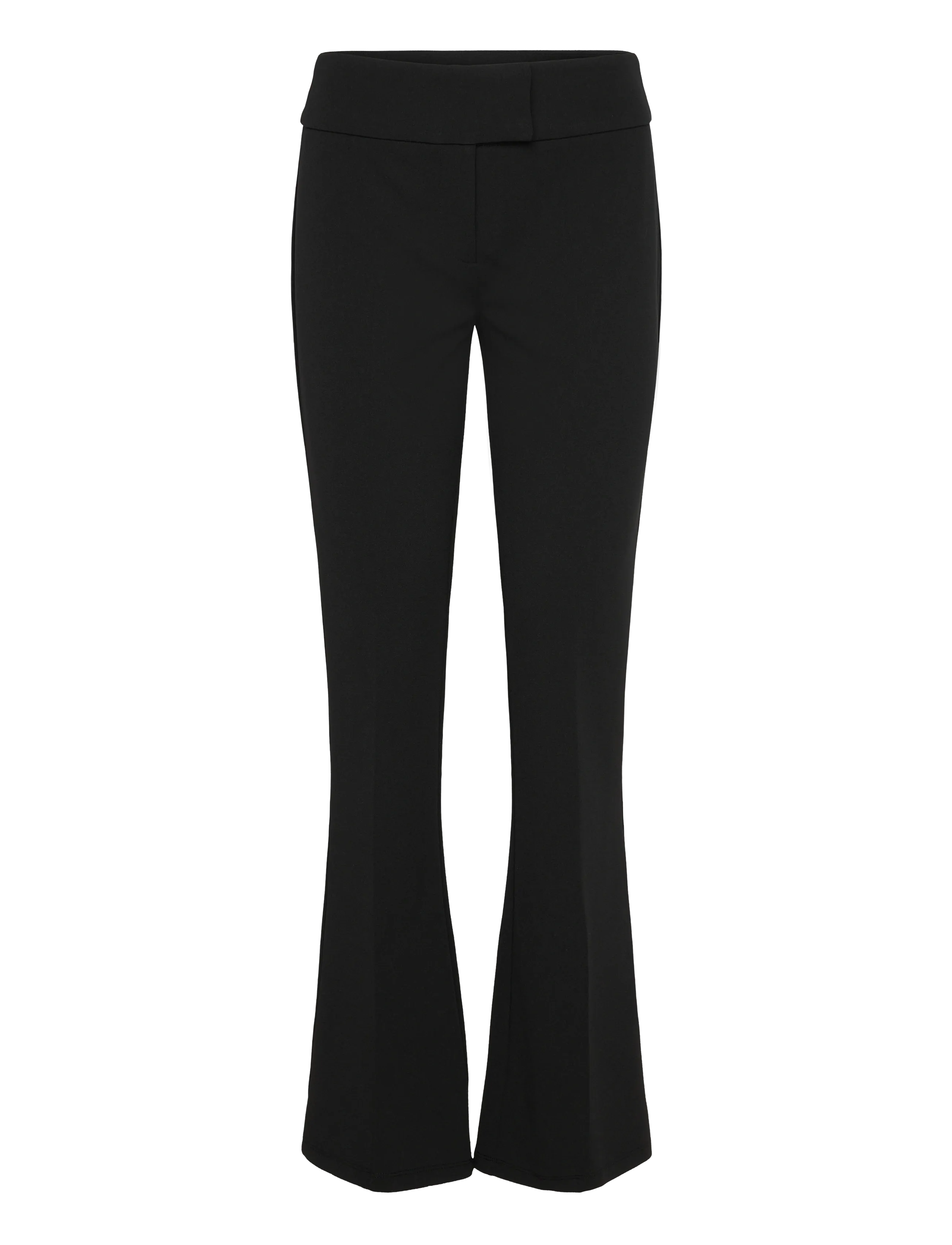Bubbleroom Soft Suit Flared Trousers - Bubbleroom - BLACK / black
