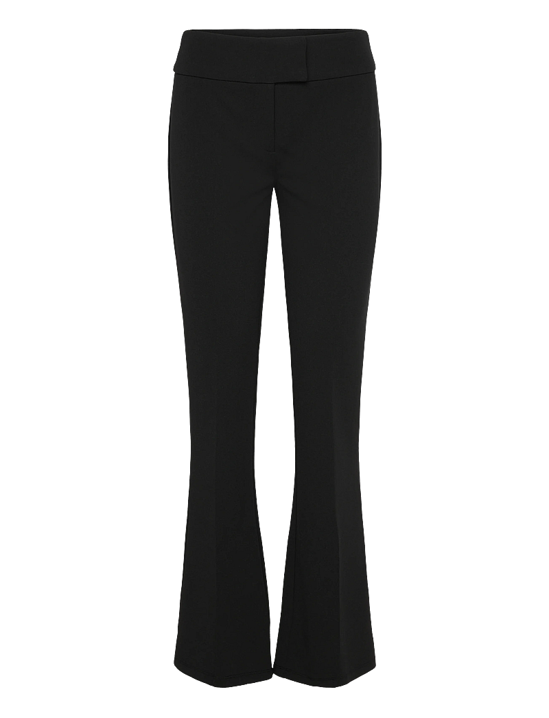 Bubbleroom - Soft Suit Flared Trousers - black - 1
