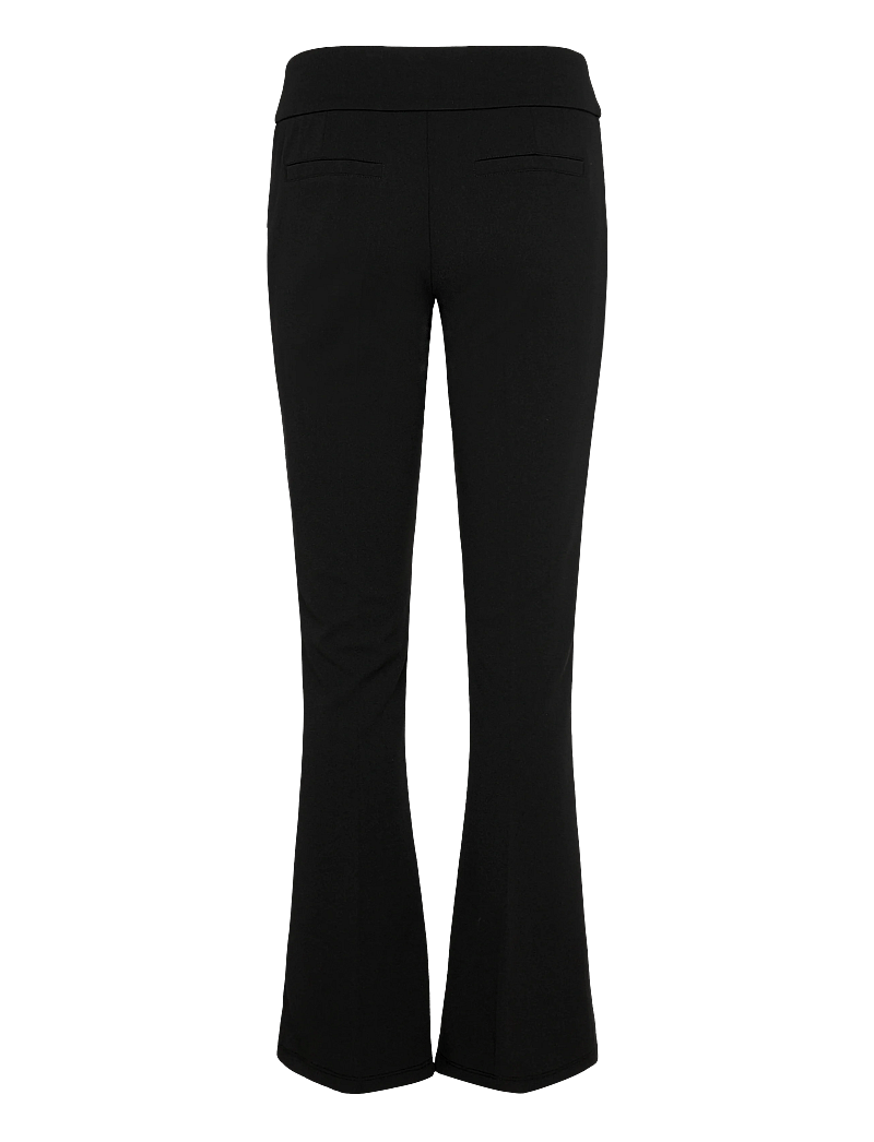 Bubbleroom - Soft Suit Flared Trousers - black - 2