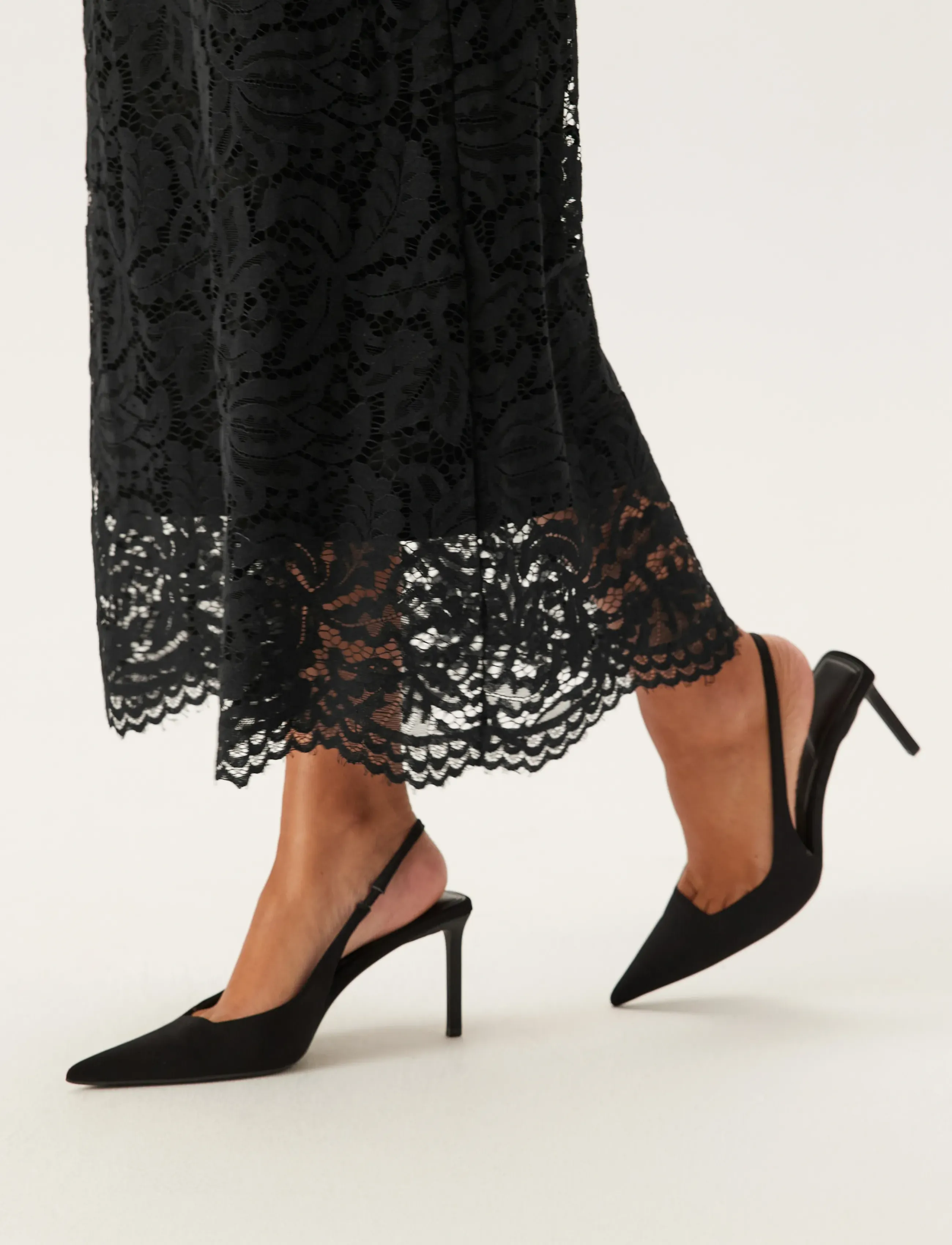 High Neck Cotton Lace Dress 5