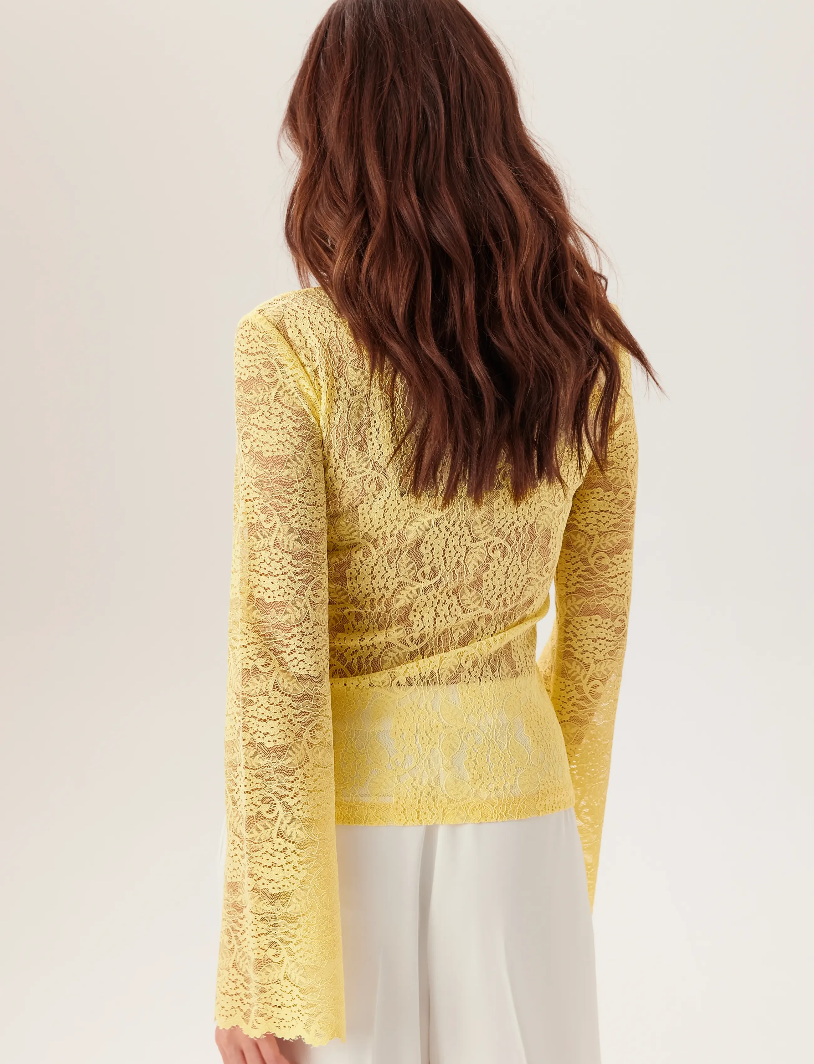 BUBBLEROOM Long Sleeve Lace Top blusar dam – bild 5