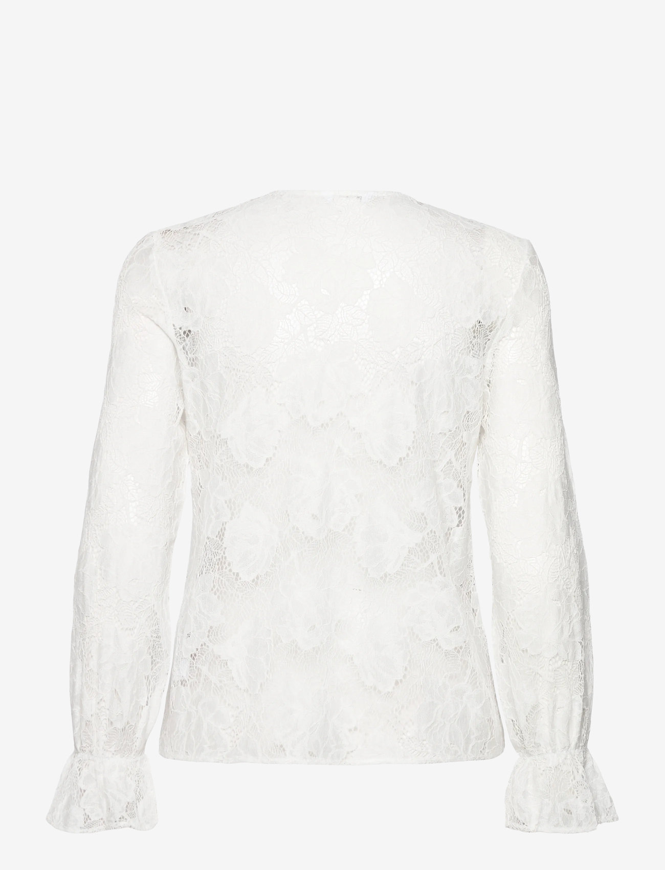Bubbleroom - Lace L/S Blouse - pikkade varrukatega pluusid - offwhite - 2