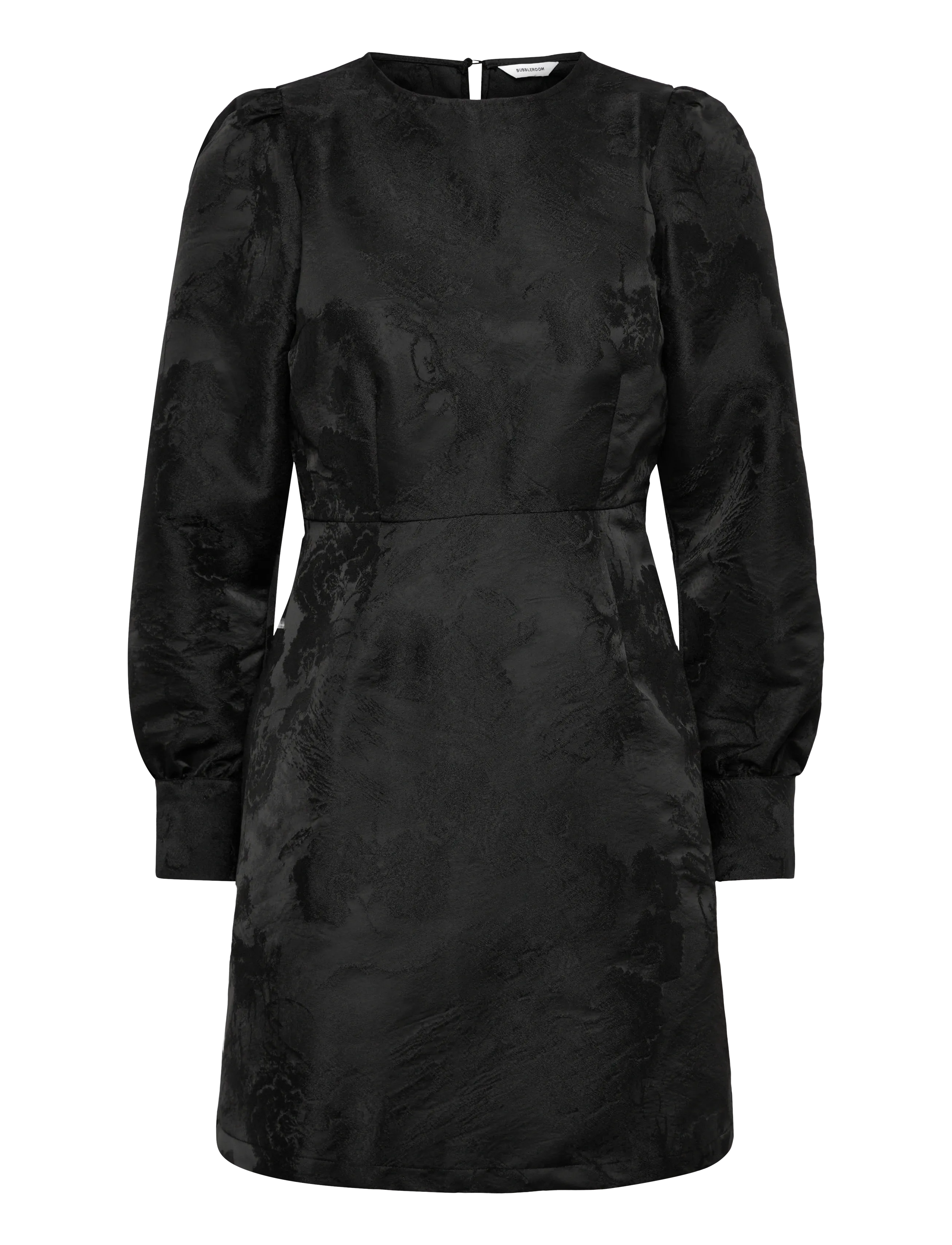 Bubbleroom Brocade Dress - Festkjoler - BLACK / black