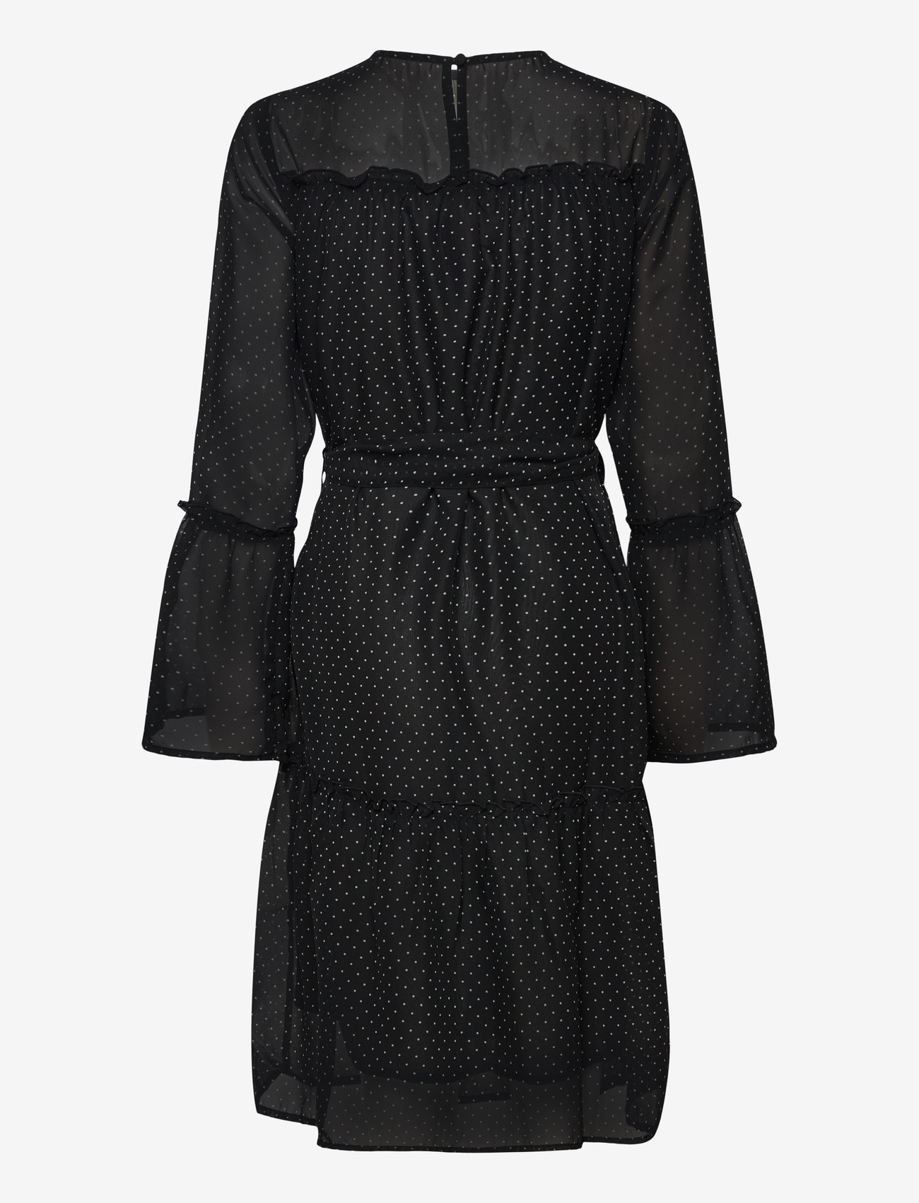 Bubbleroom - Flounce Sleeve Dress - festkjoler - black/cream - 2