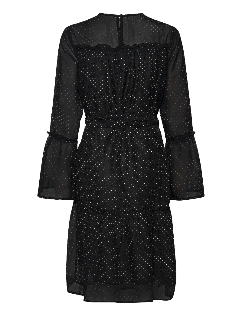 Bubbleroom - Flounce Sleeve Dress - festkjoler - black/cream - 2