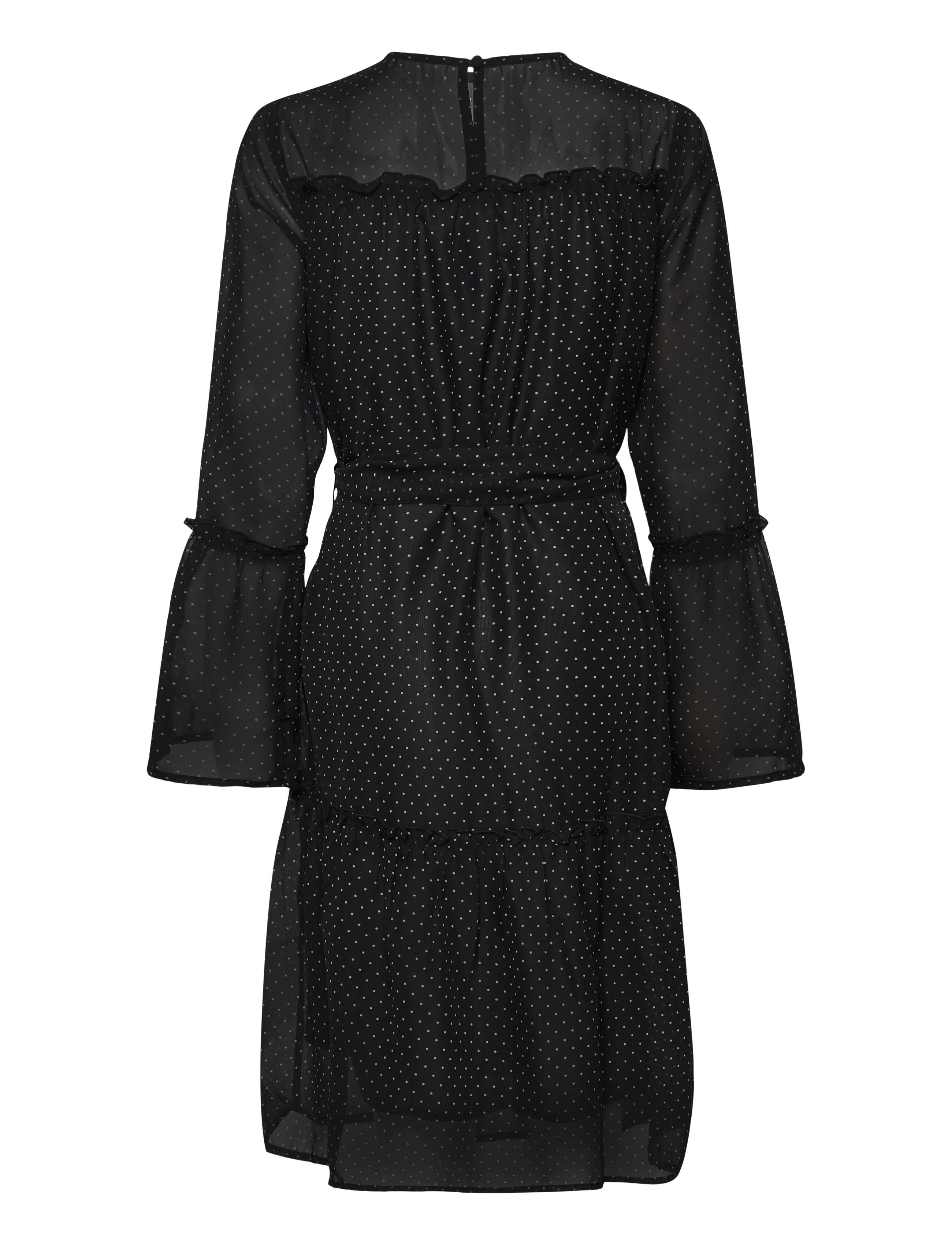 Bubbleroom - Flounce Sleeve Dress - partykleider - black/cream - 2