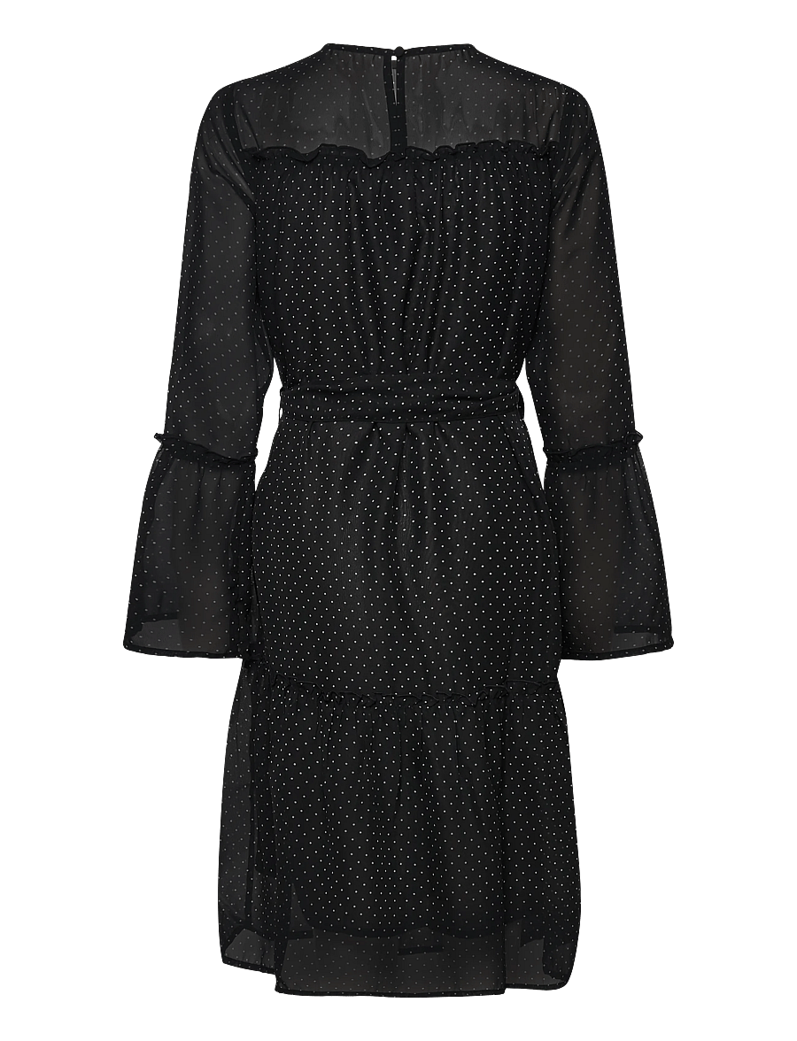 Bubbleroom - Flounce Sleeve Dress - partykleider - black/cream - 2