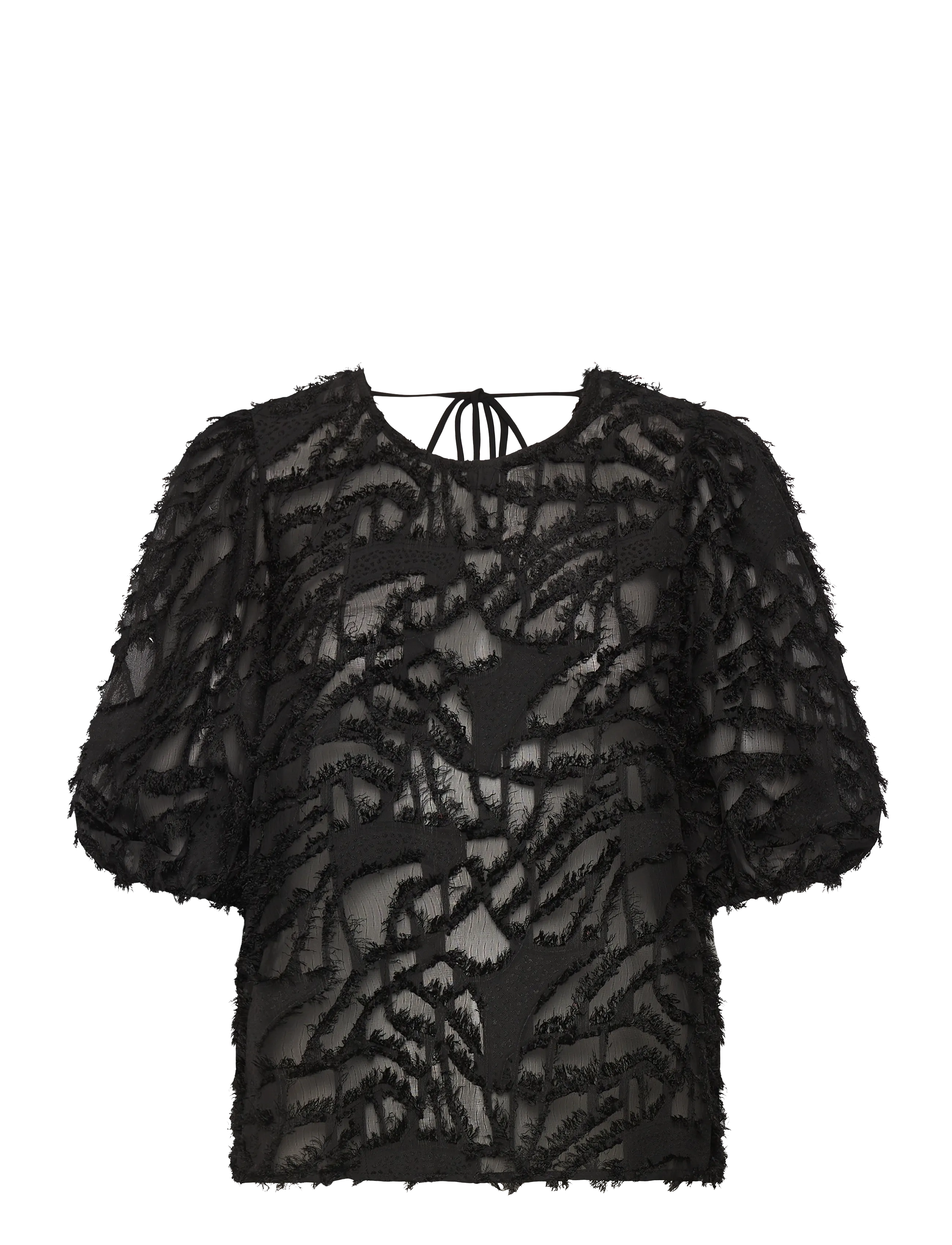 Fringe Blouse - BLACK