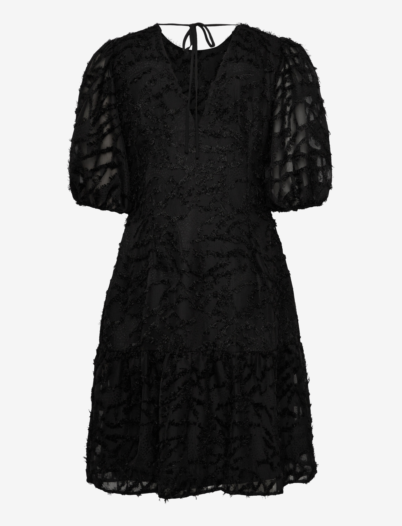 Bubbleroom - Fringe Dress - festklänningar - black - 2