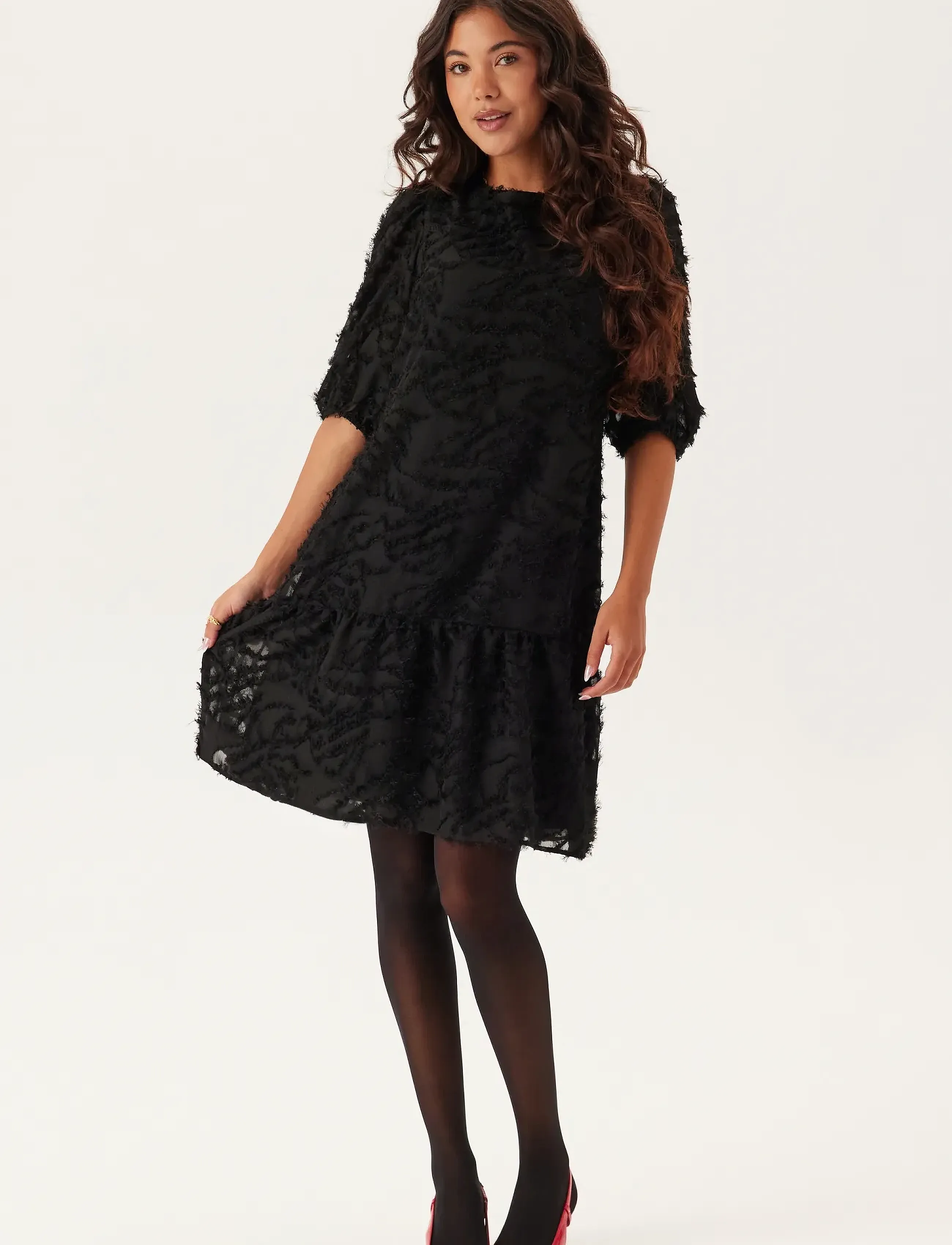 Bubbleroom - Fringe Dress - partykleider - black - 4