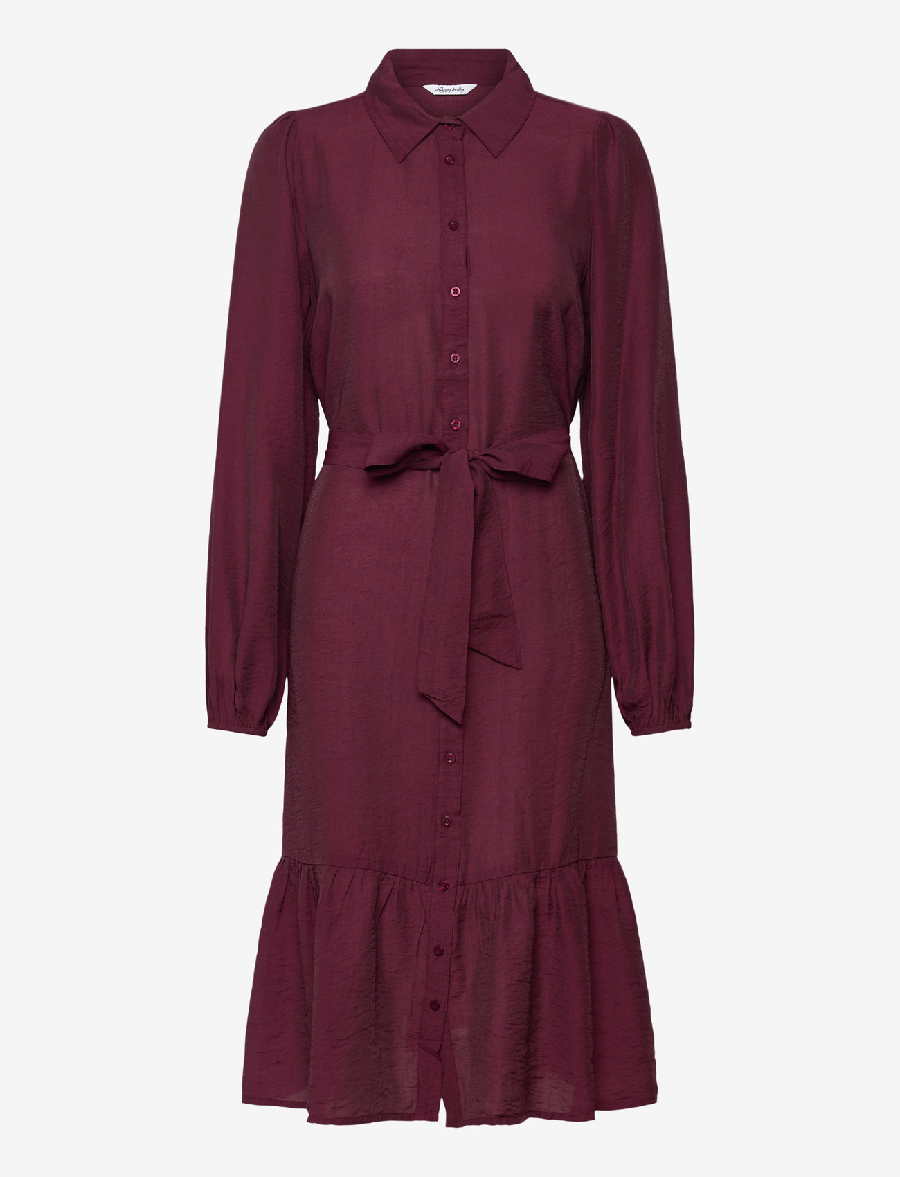 Bubbleroom - Midi Shirt Dress - shirt dresses - burgundy - 1