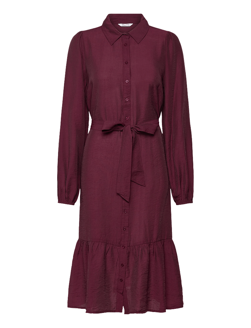 Bubbleroom - Midi Shirt Dress - hemdkleider - burgundy - 1