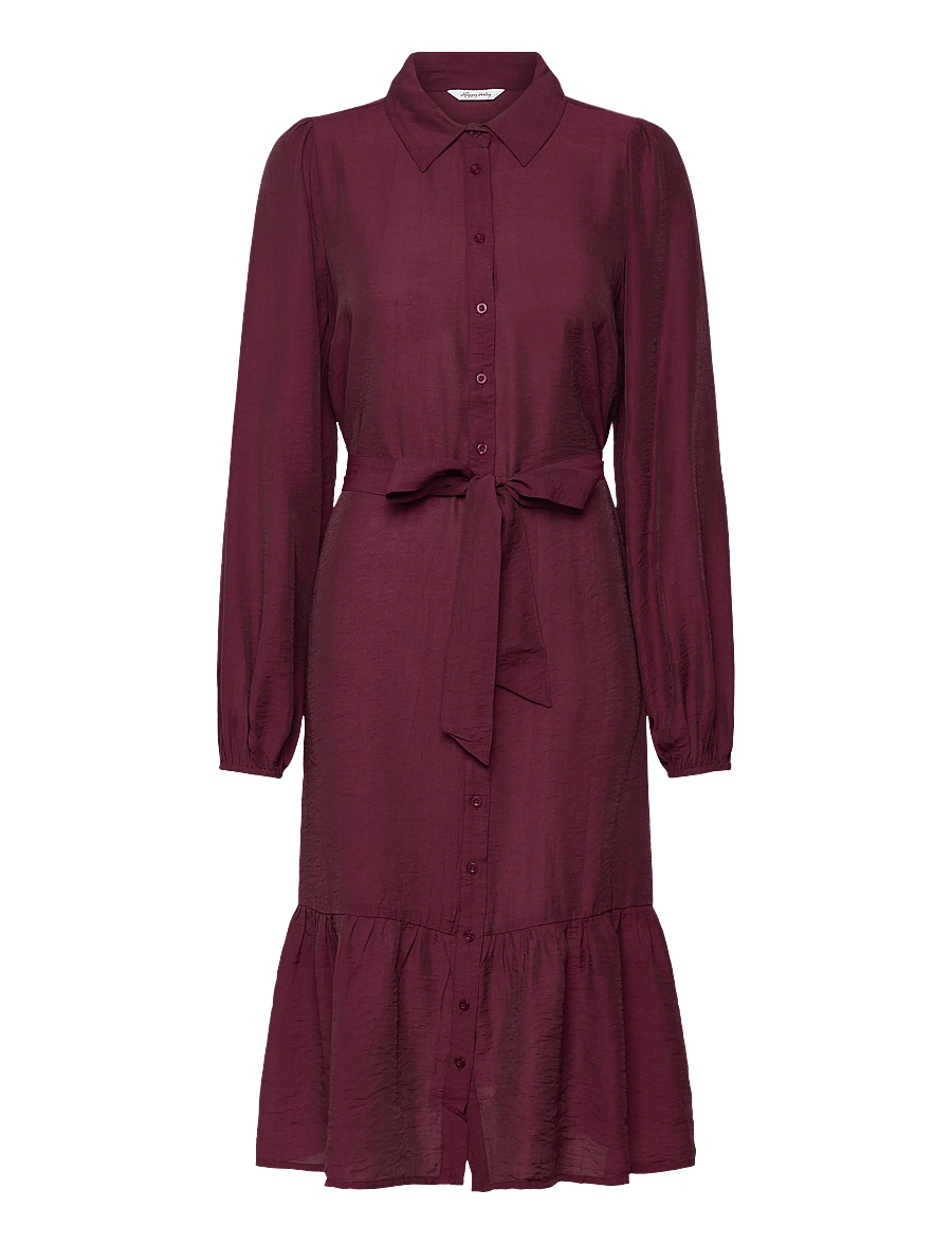 Bubbleroom - Midi Shirt Dress - hemdkleider - burgundy - 1