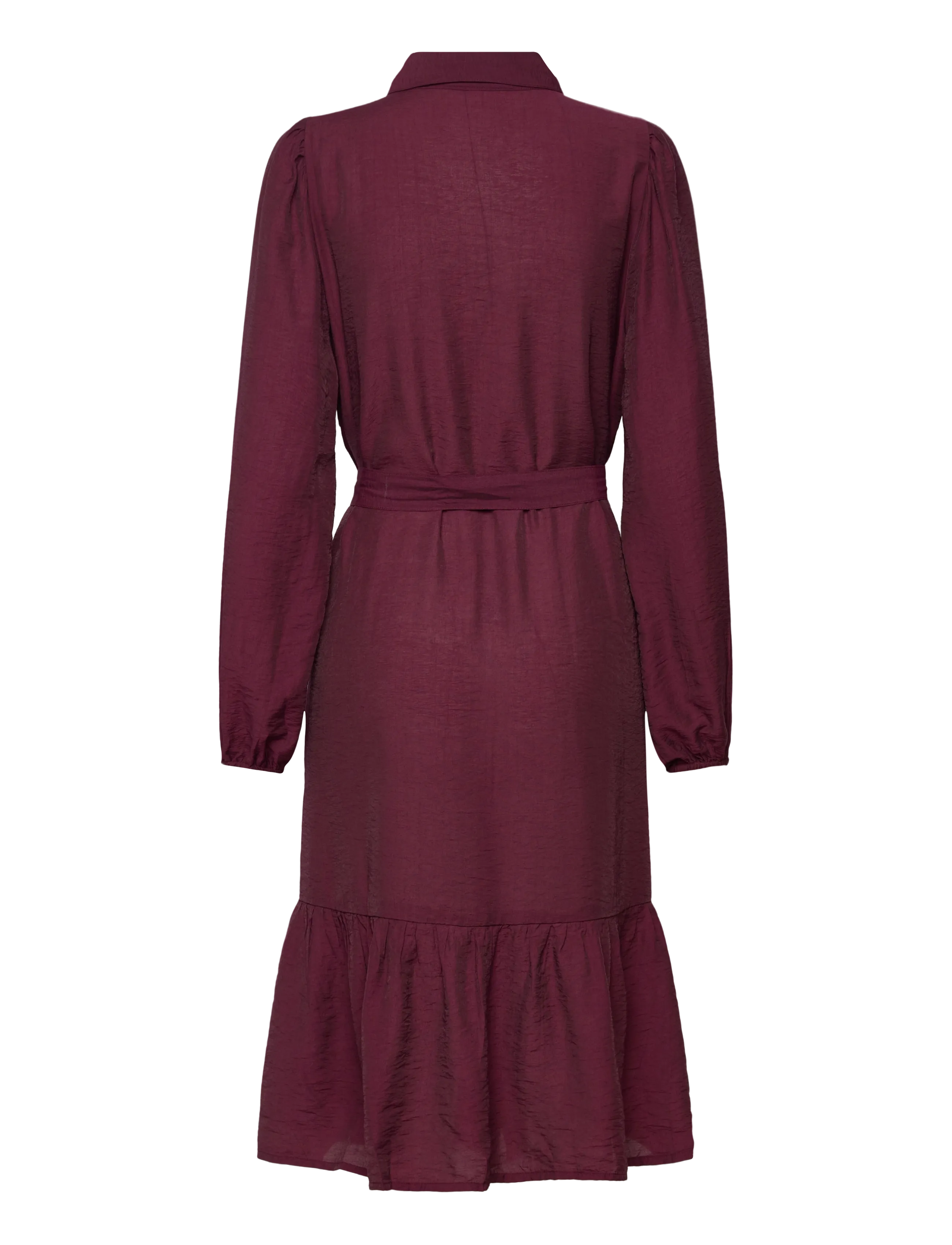 Bubbleroom - Midi Shirt Dress - skjortekjoler - burgundy - 2