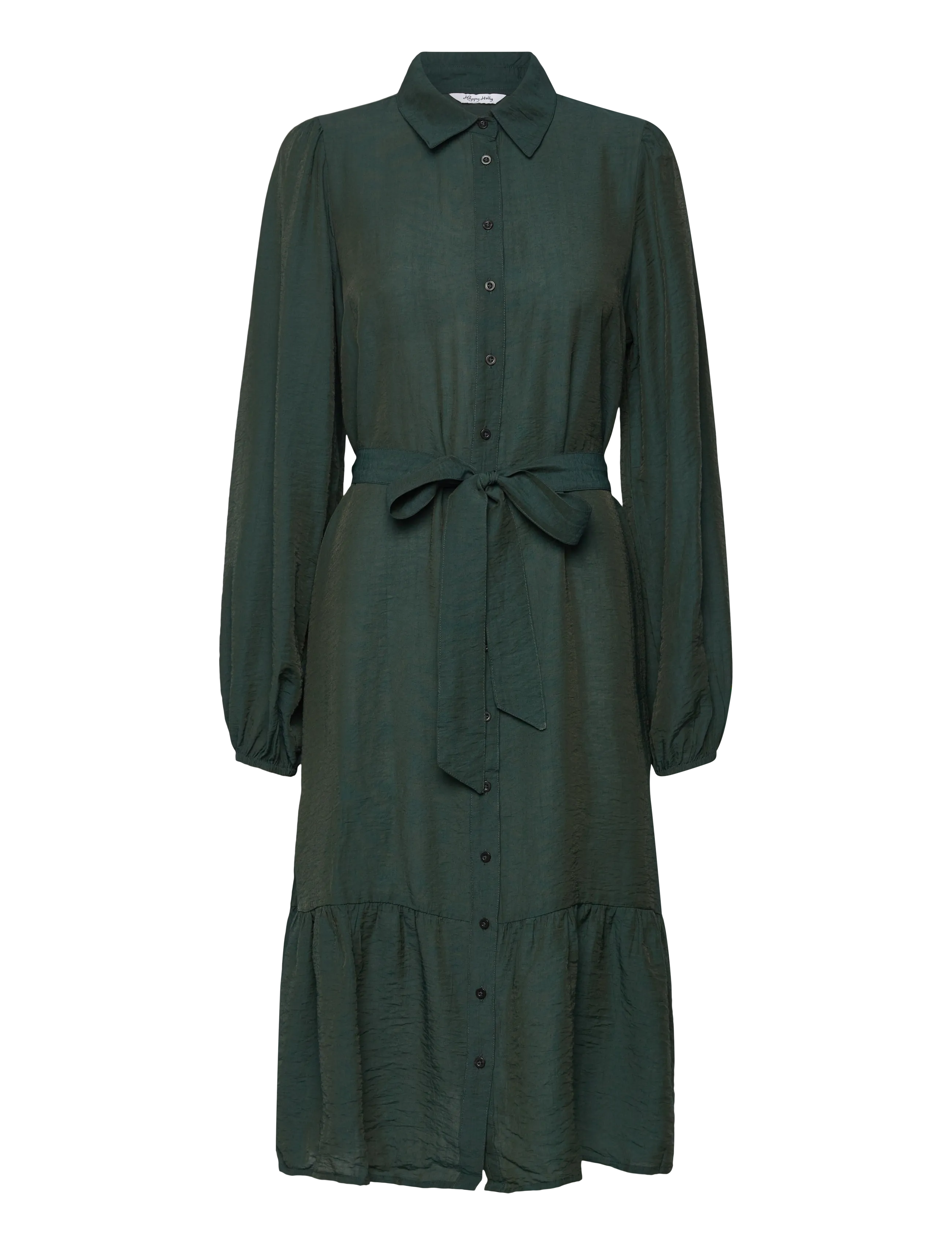 Bubbleroom Midi Shirt Dress - Kleider - DARK GREEN / green